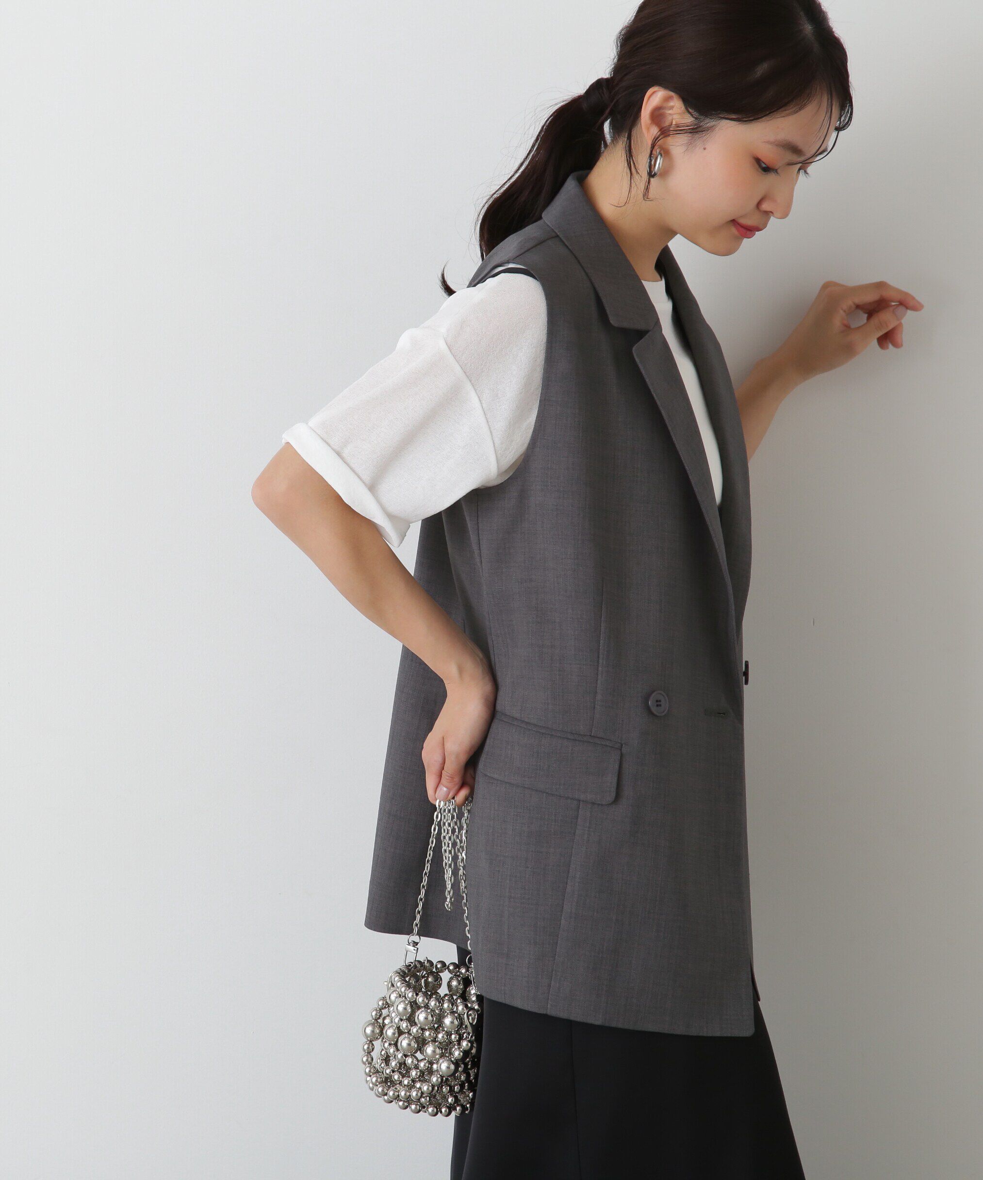  「テーラードダブルジレ」|ブルゾン・スタジャン|