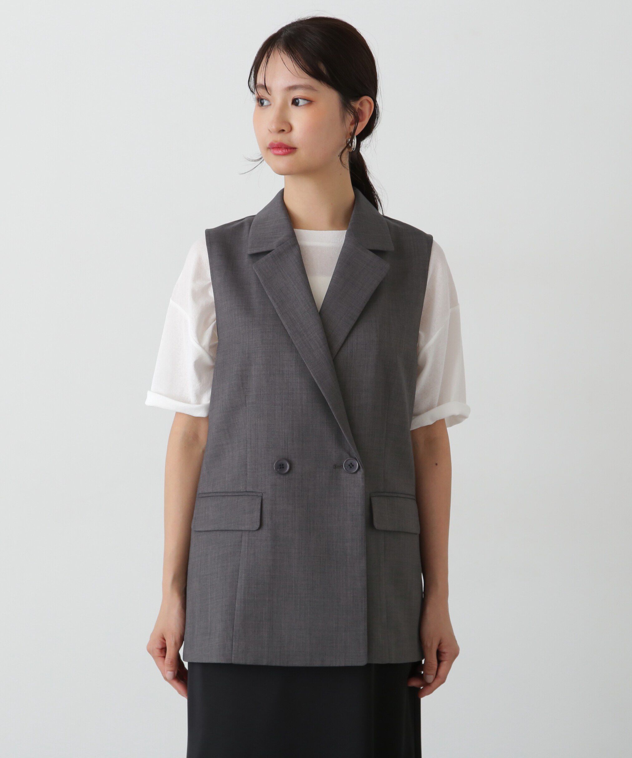  「テーラードダブルジレ」|ブルゾン・スタジャン|