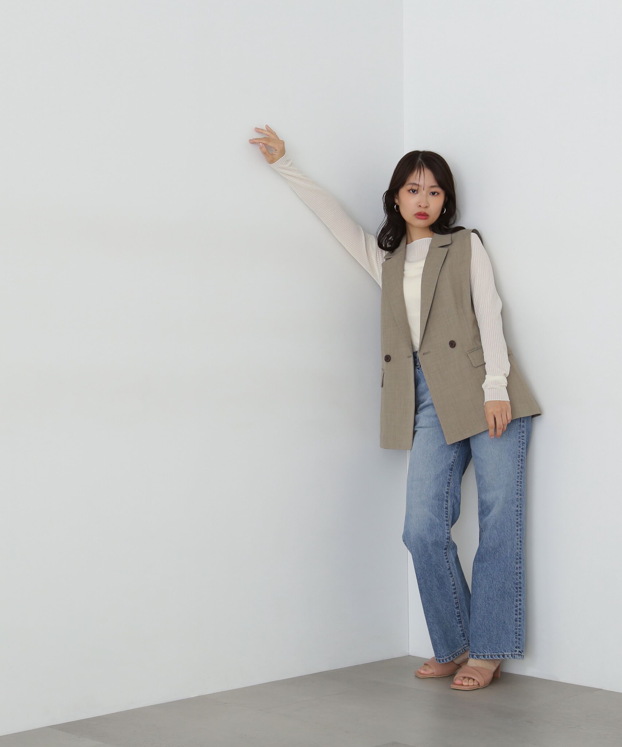  「テーラードダブルジレ」|ブルゾン・スタジャン|