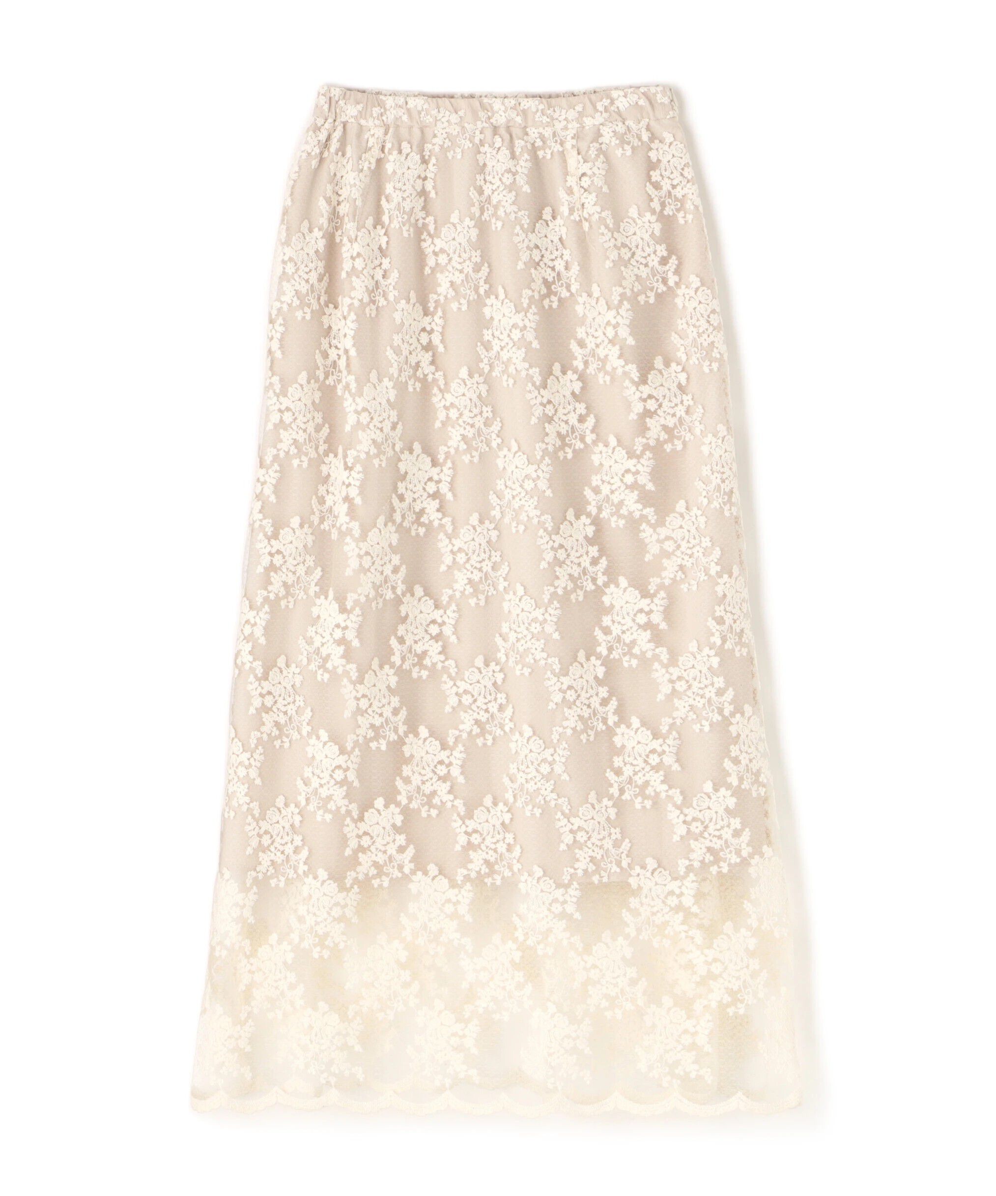  「レースAラインスカート」|スカート|