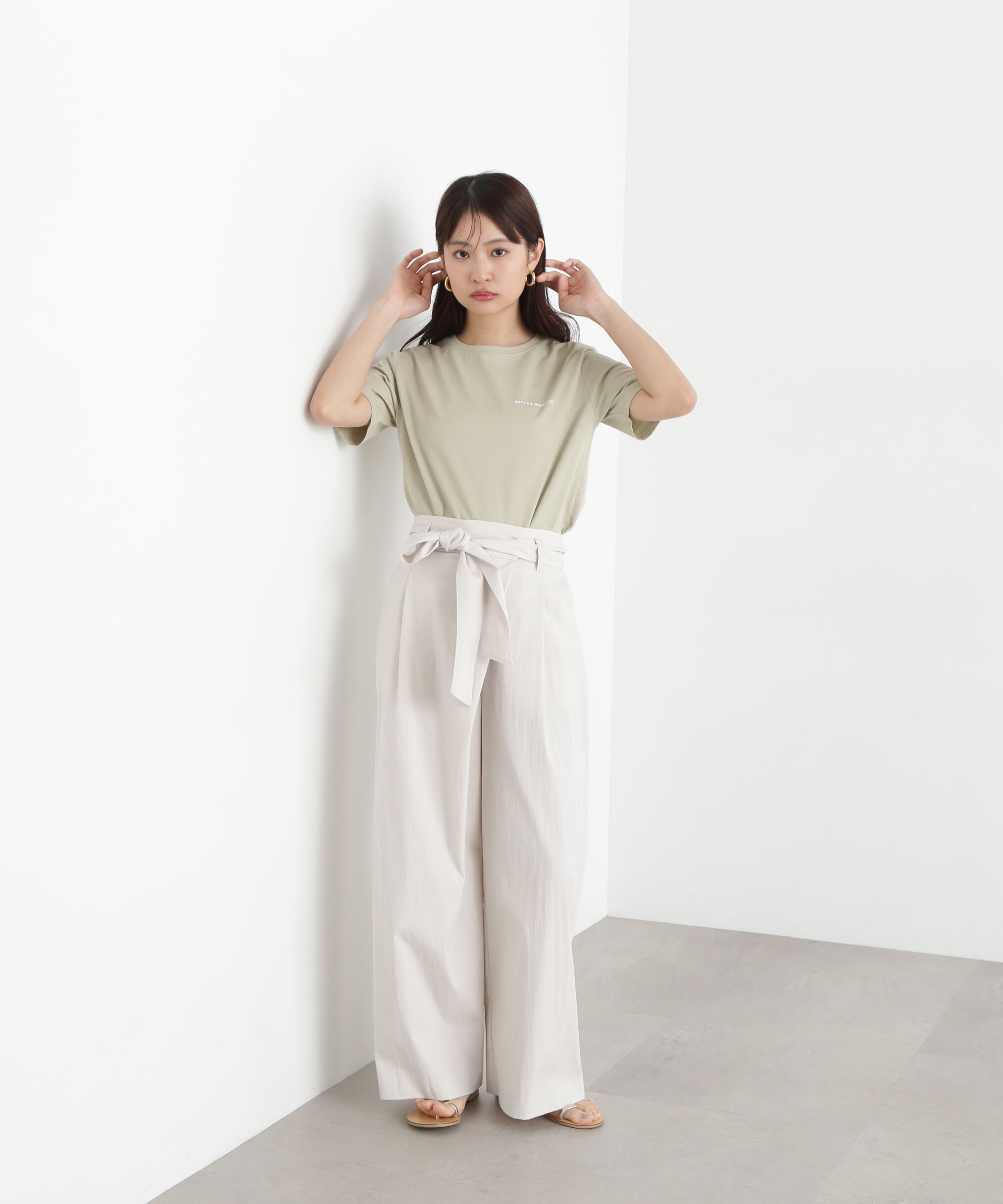  「ハートフレームロゴプリントTシャツ」|Tシャツ・カットソー|