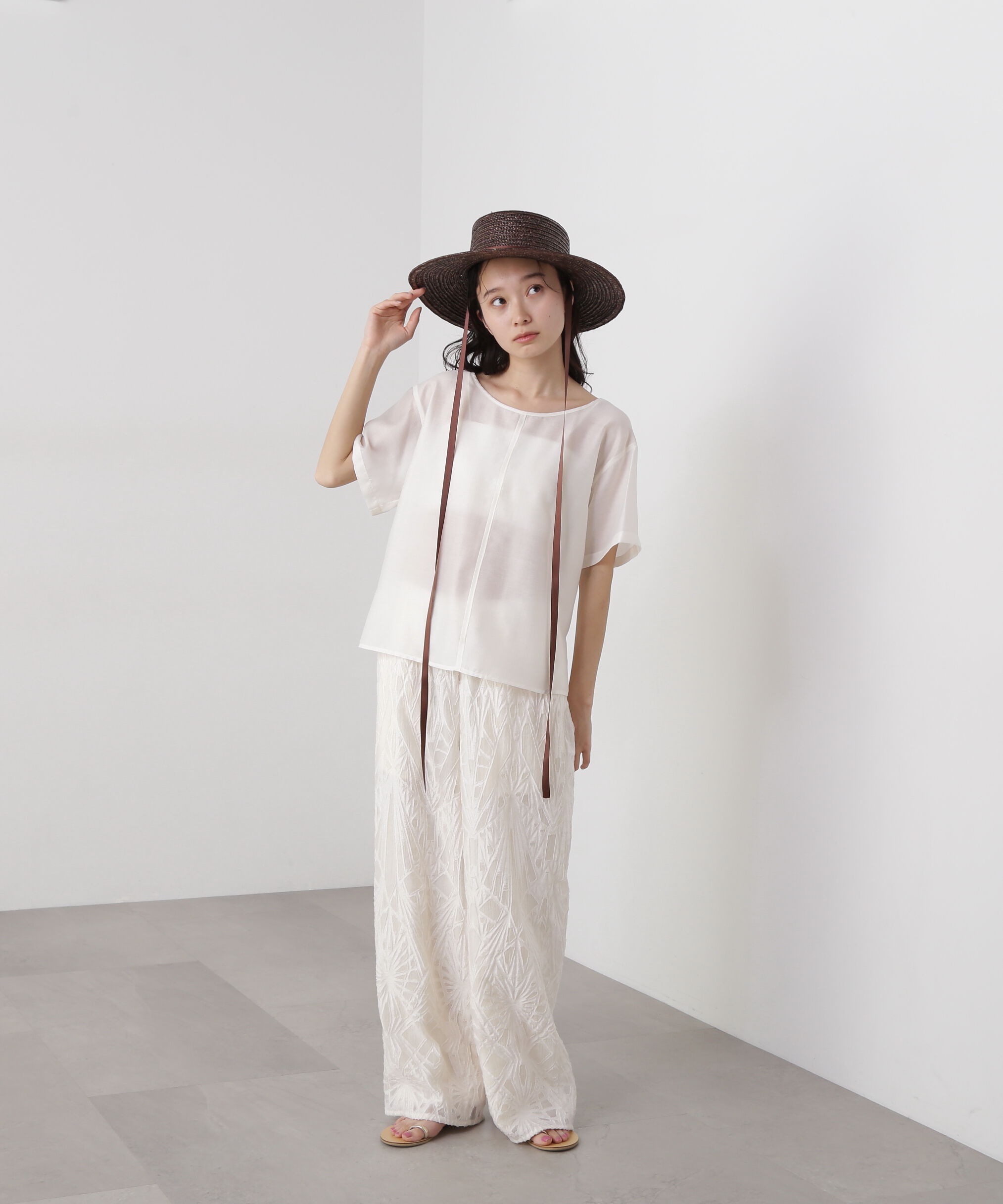  「バックオープンTブラウス」|シャツ・ブラウス|