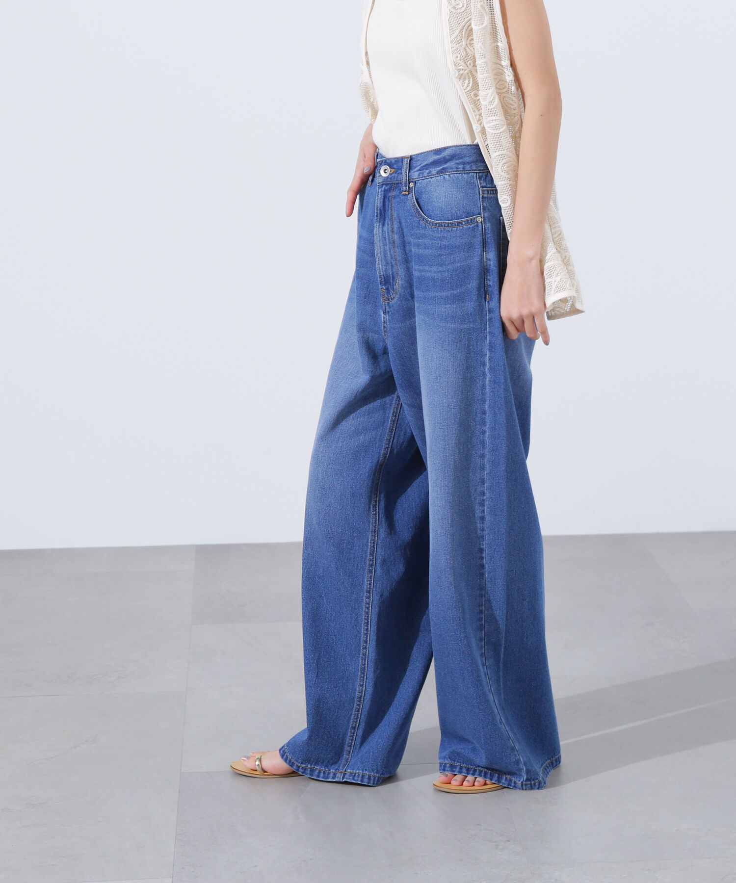  「ライトオンスワイドデニムパンツ」|その他|