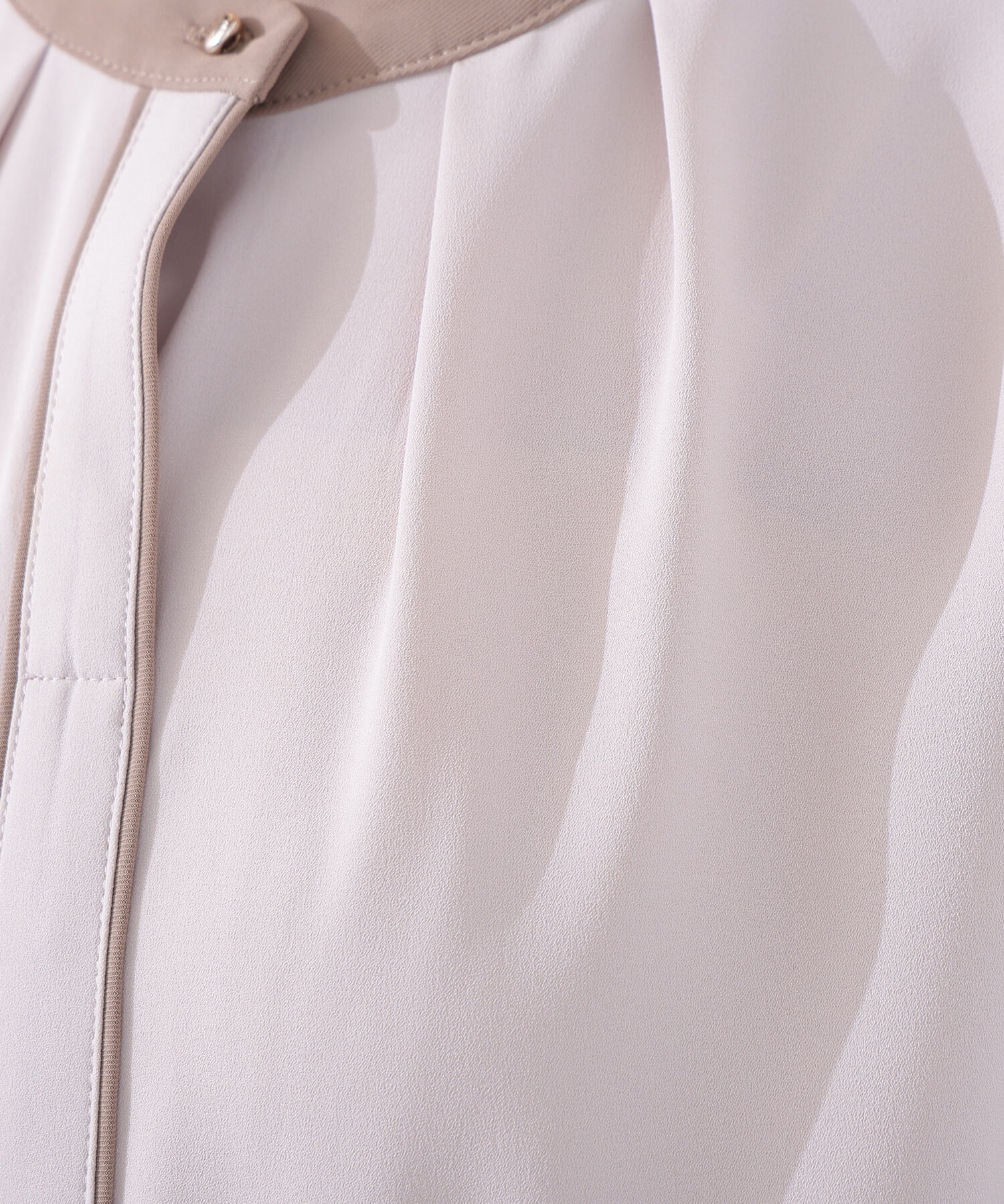  「バイカラートリミングブラウス」|シャツ・ブラウス|