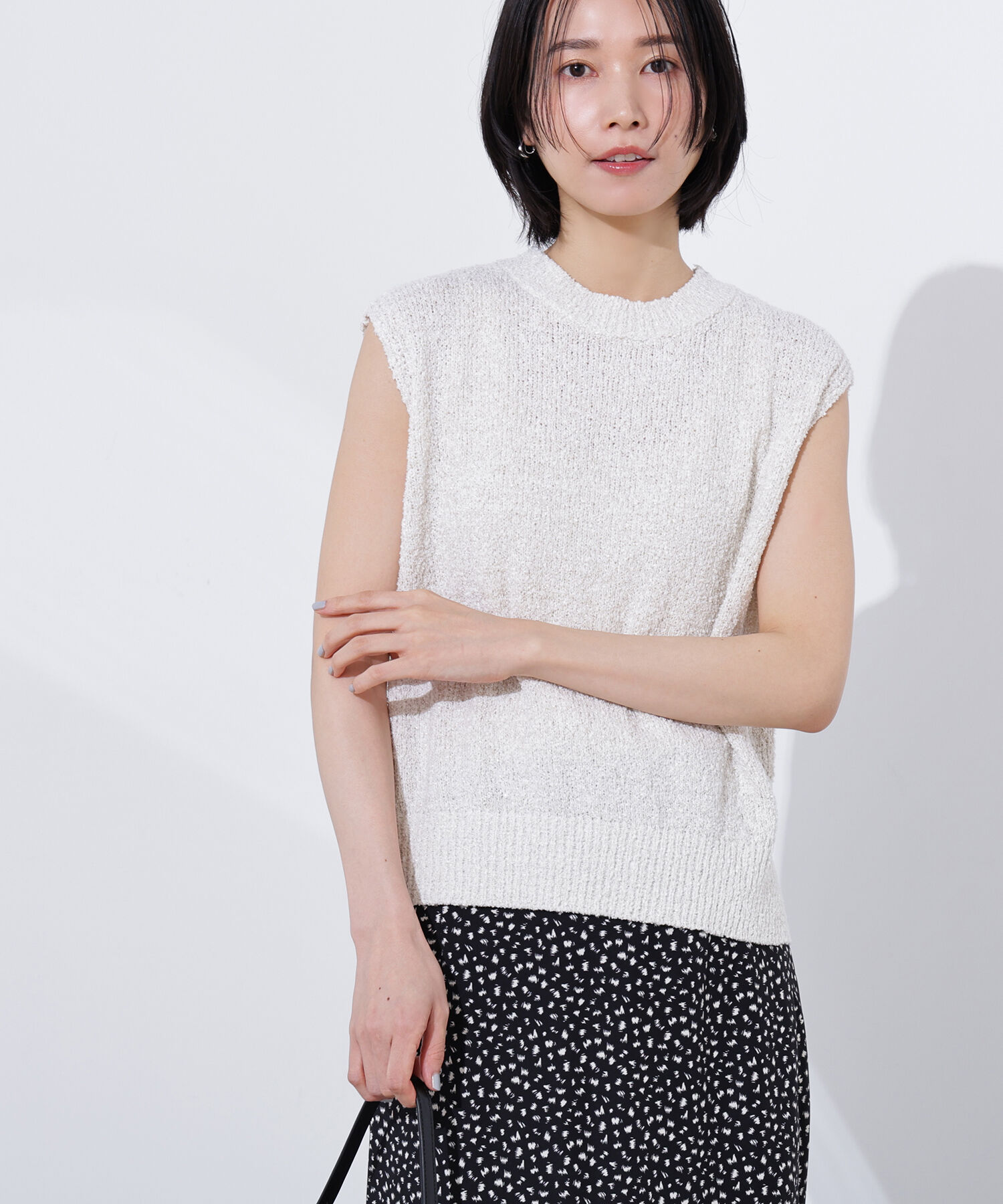  「ボクシーフレンチラメニット」|ニット・セーター|