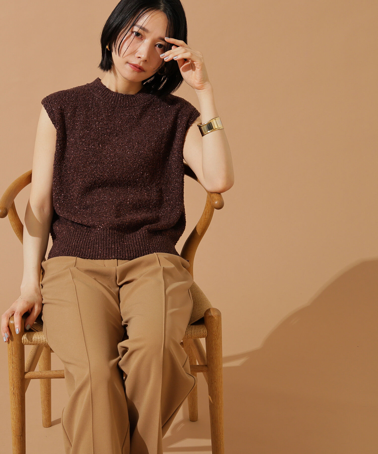  「ボクシーフレンチラメニット」|ニット・セーター|