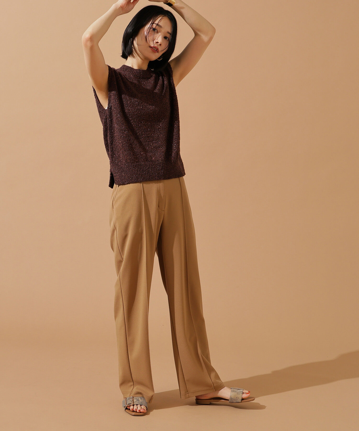  「ボクシーフレンチラメニット」|ニット・セーター|