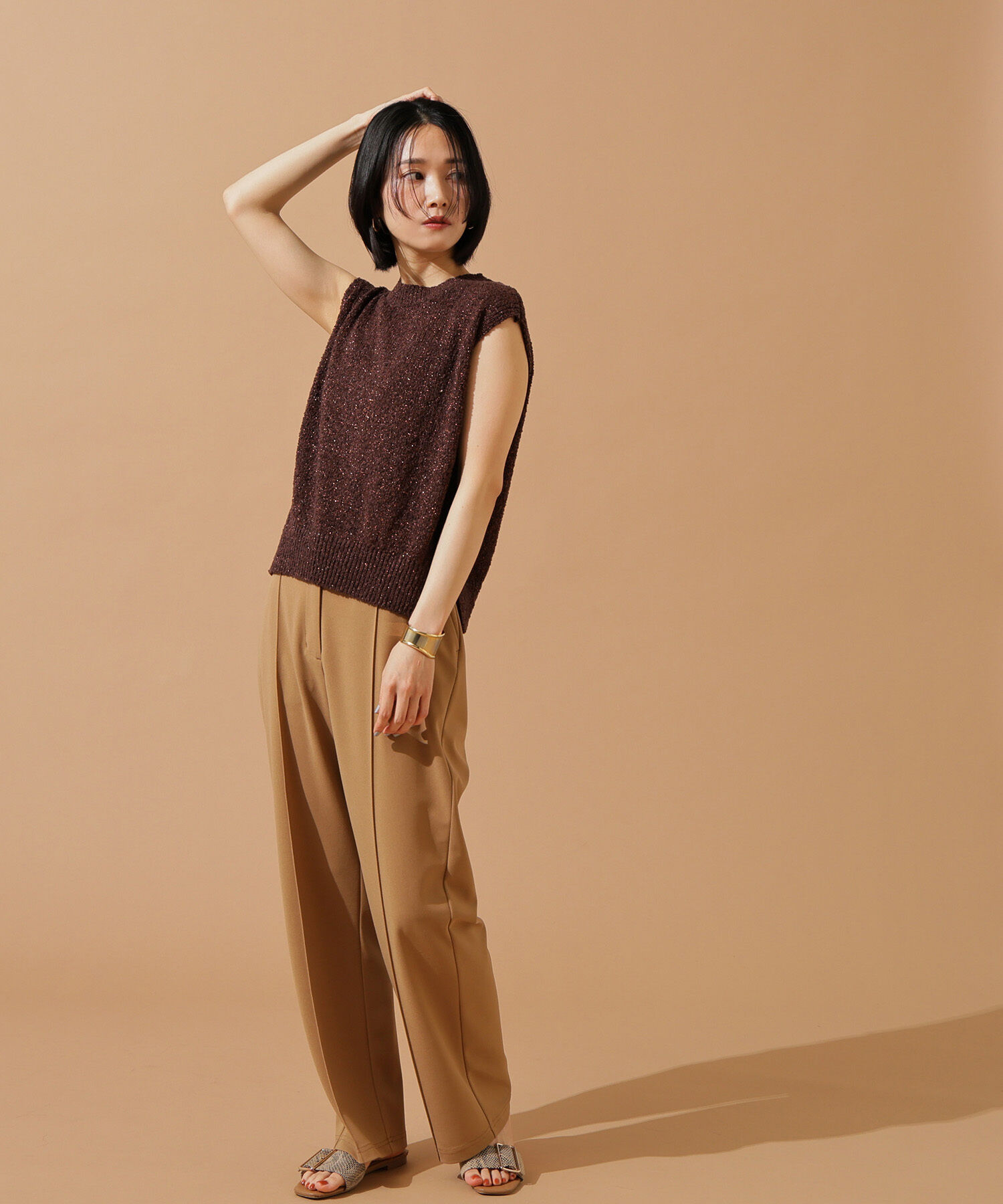  「ボクシーフレンチラメニット」|ニット・セーター|