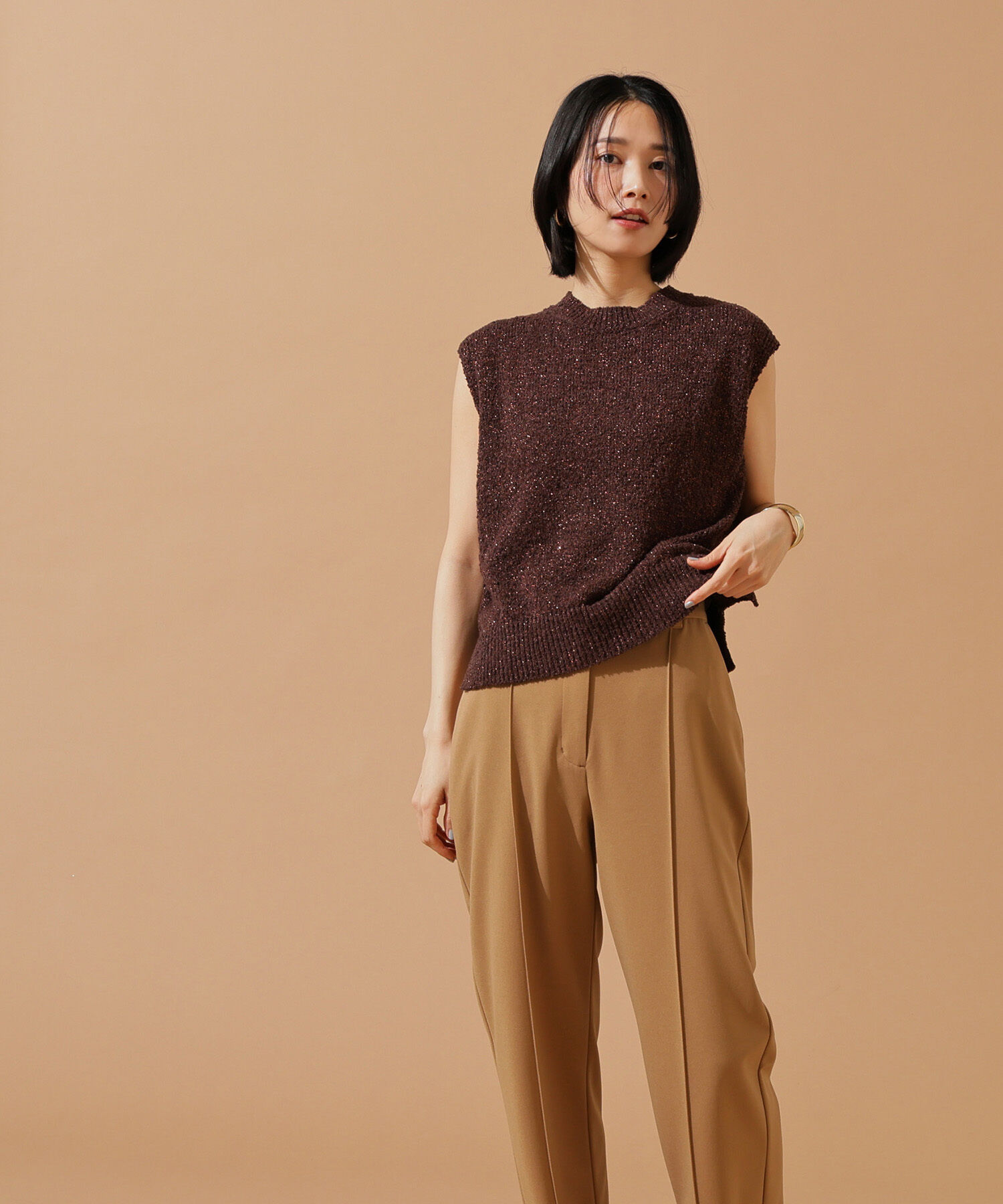  「ボクシーフレンチラメニット」|ニット・セーター|