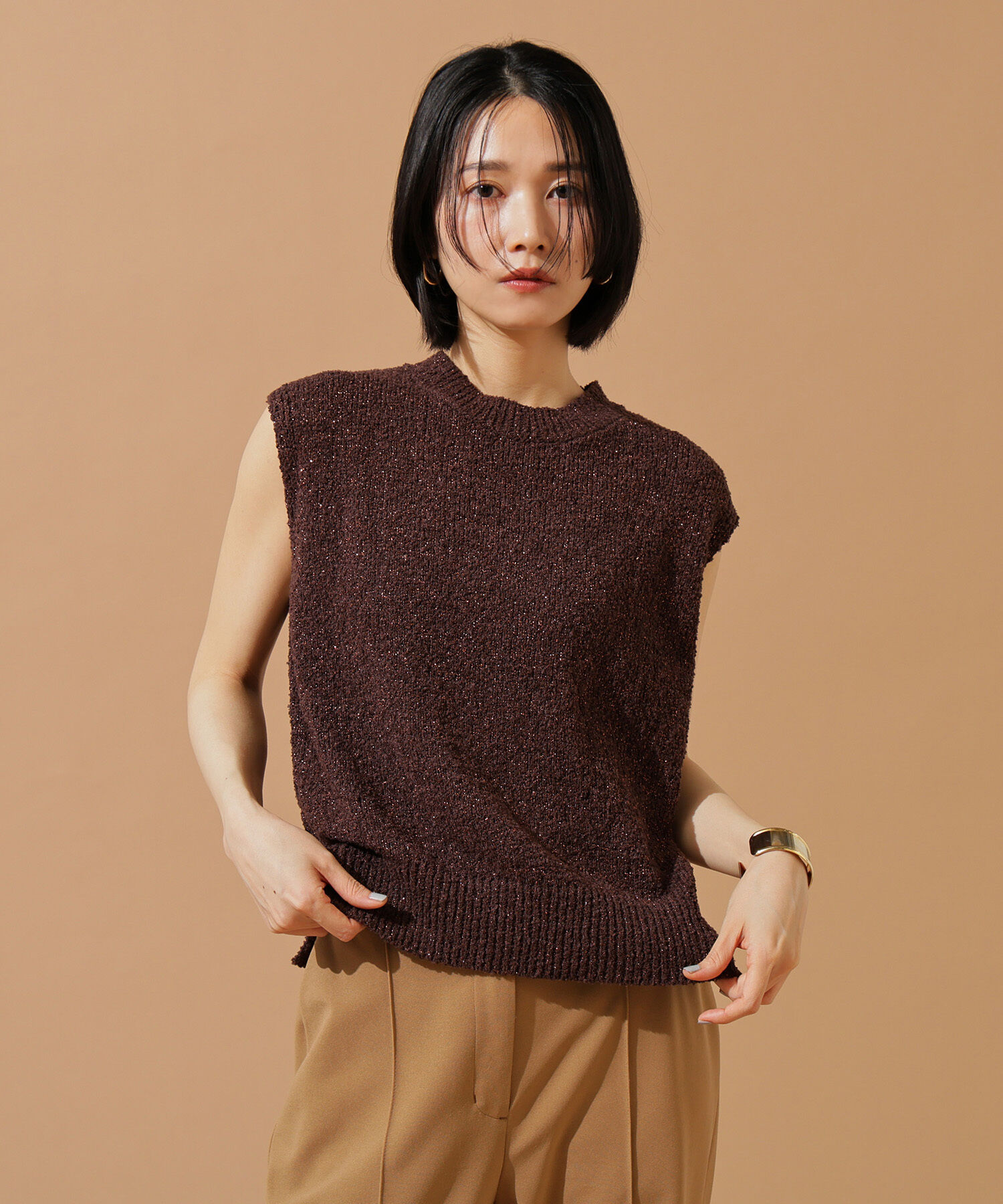  「ボクシーフレンチラメニット」|ニット・セーター|