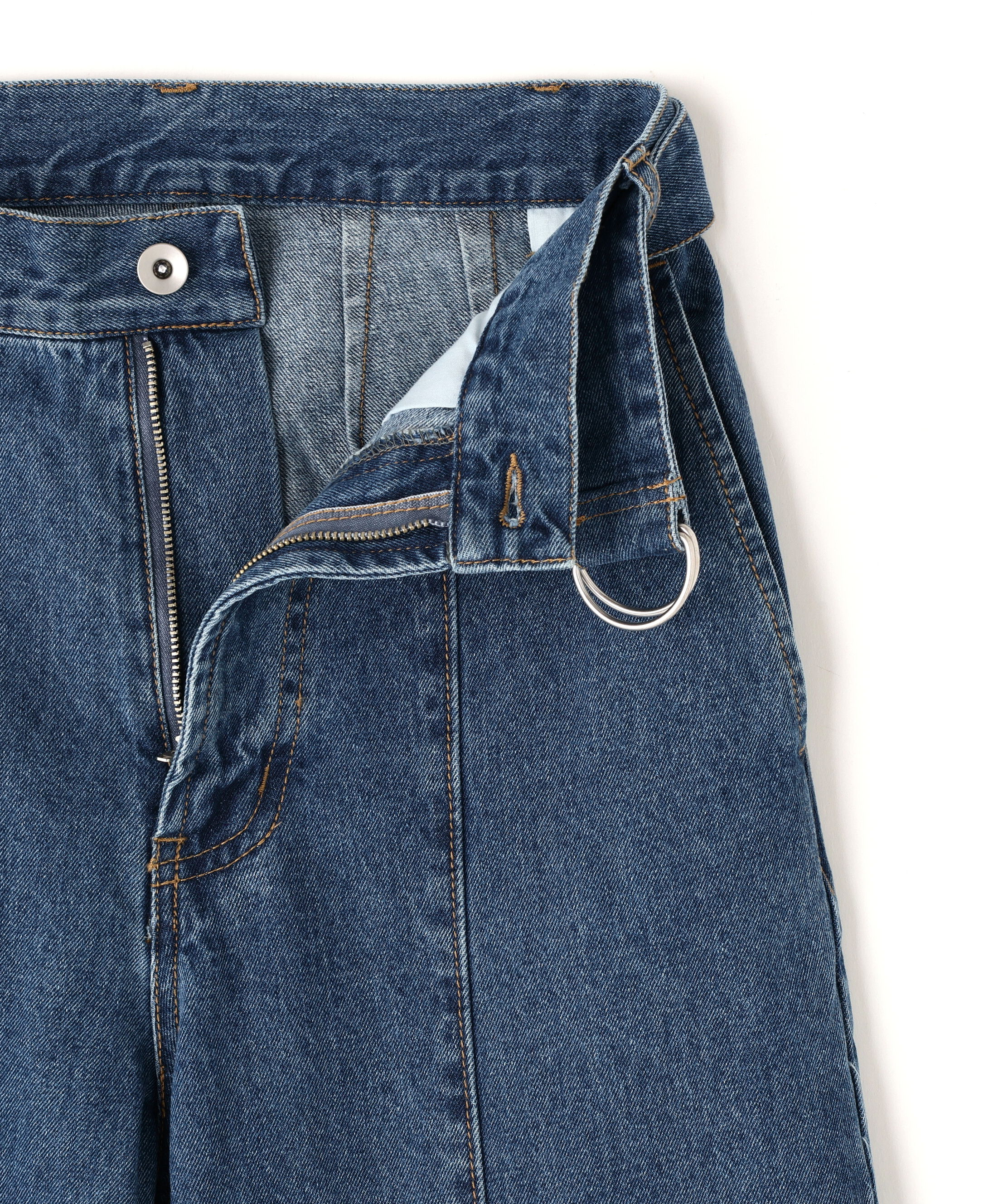  「ベルテッドワイドデニムパンツ」|その他|