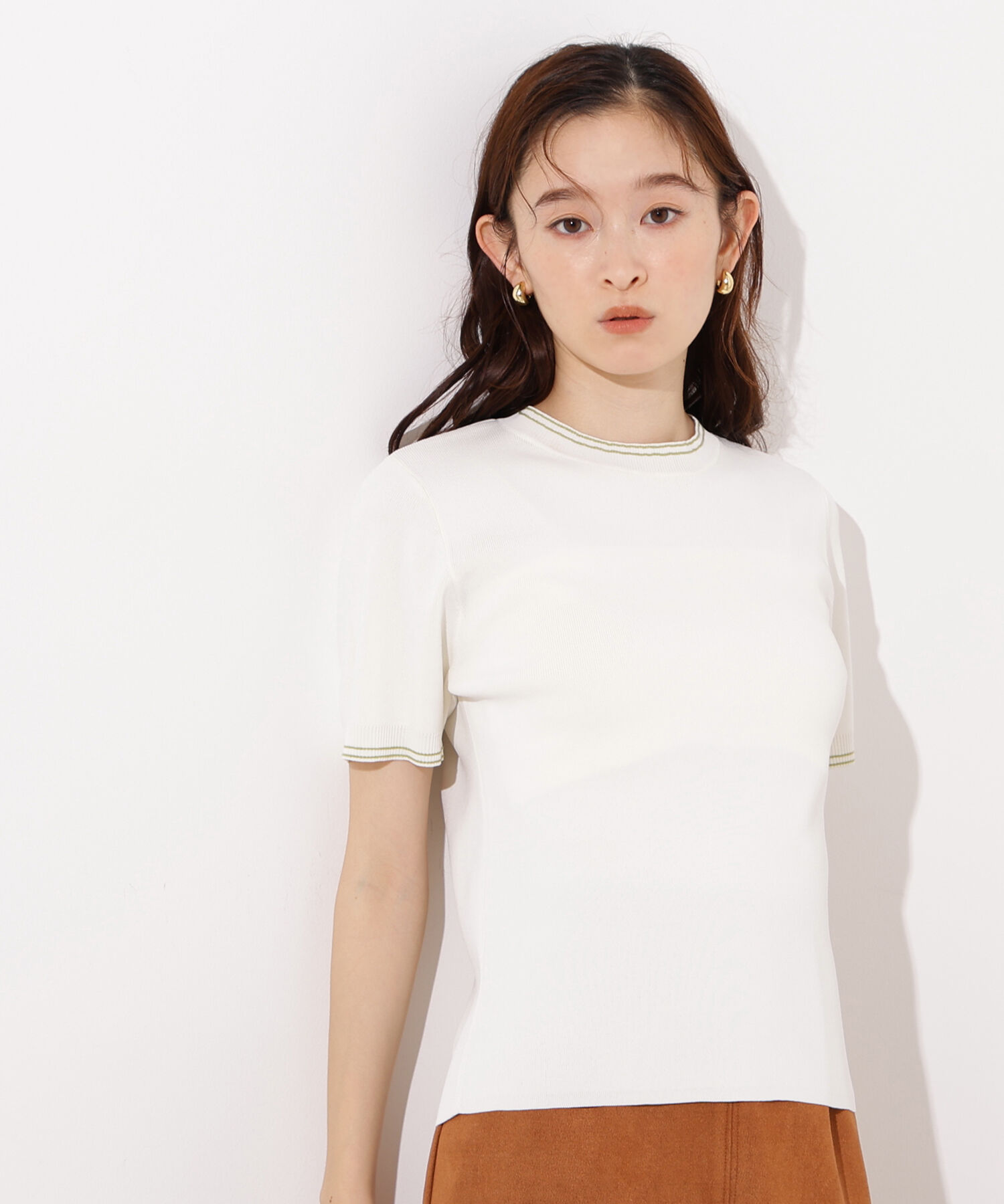  「ラインコンパクトニット」|ニット・セーター|