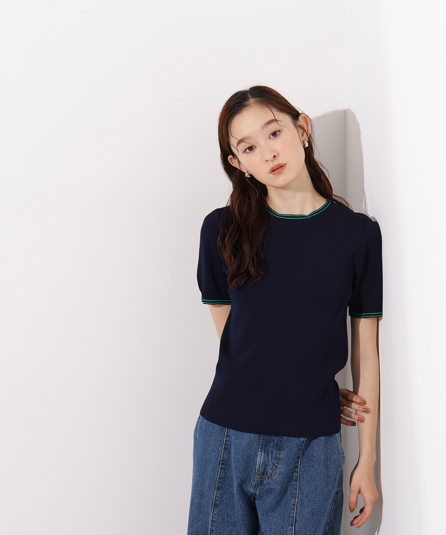  「ラインコンパクトニット」|ニット・セーター|