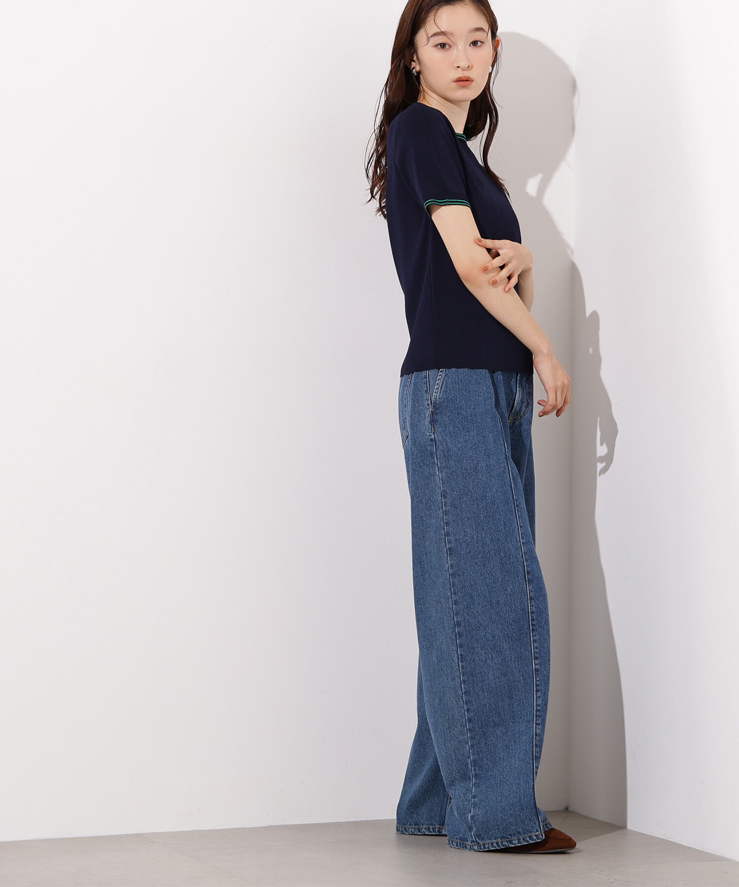  「ラインコンパクトニット」|ニット・セーター|