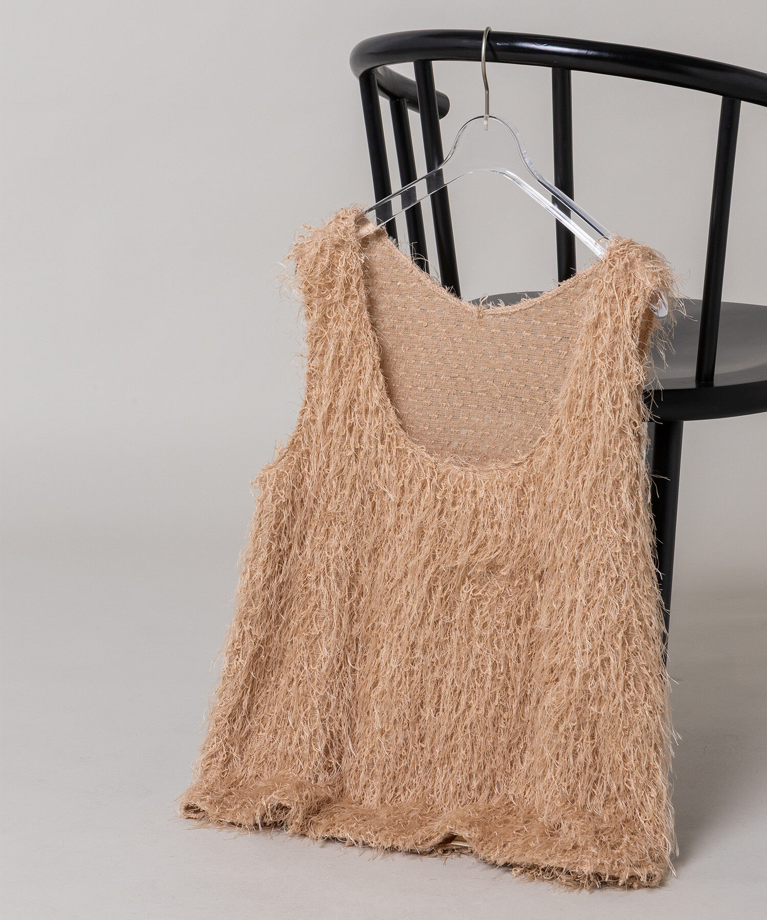  「フリンジベスト」|Tシャツ・カットソー|ベージュ