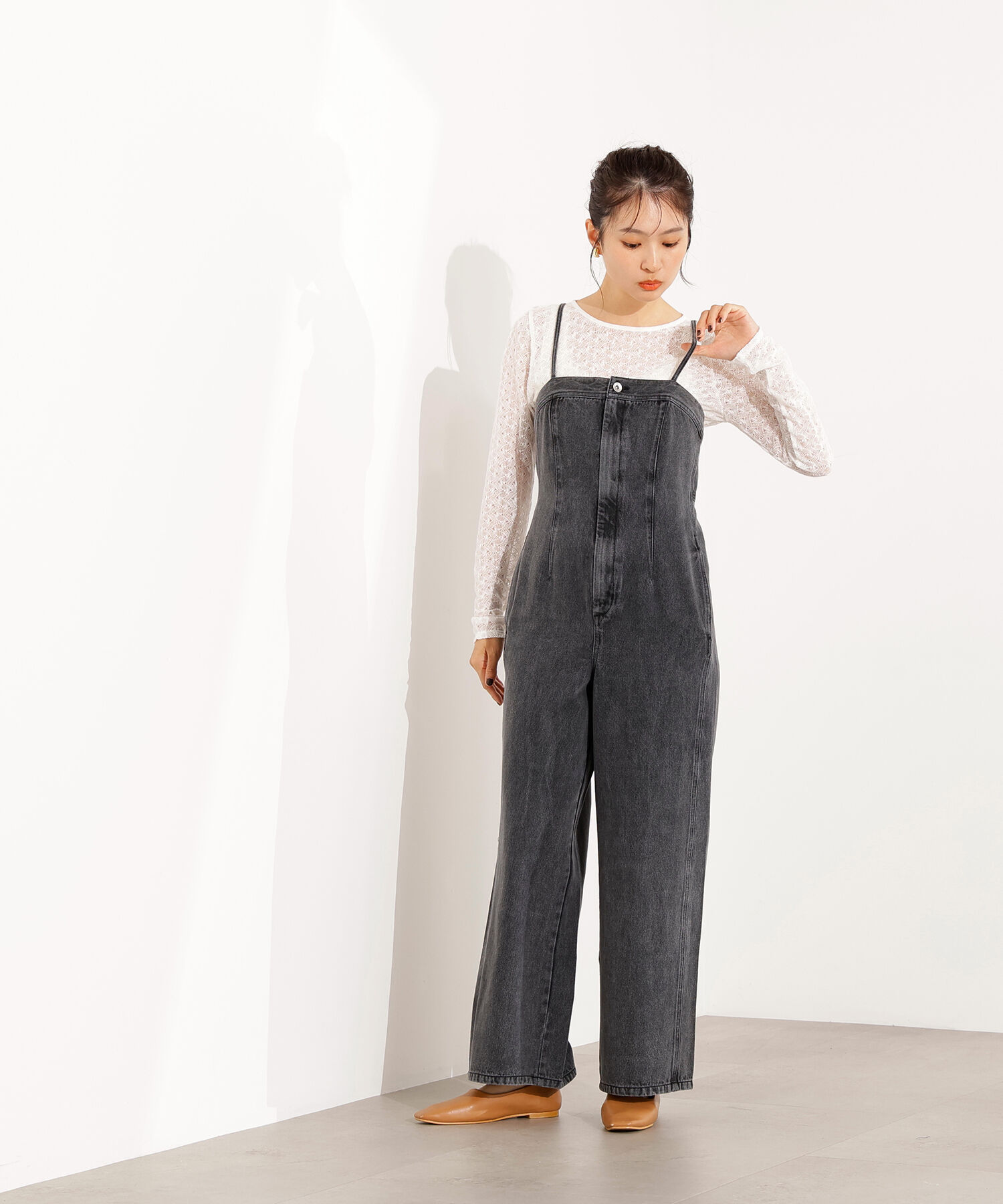  「クルーネックレースカットソー」|Tシャツ・カットソー|