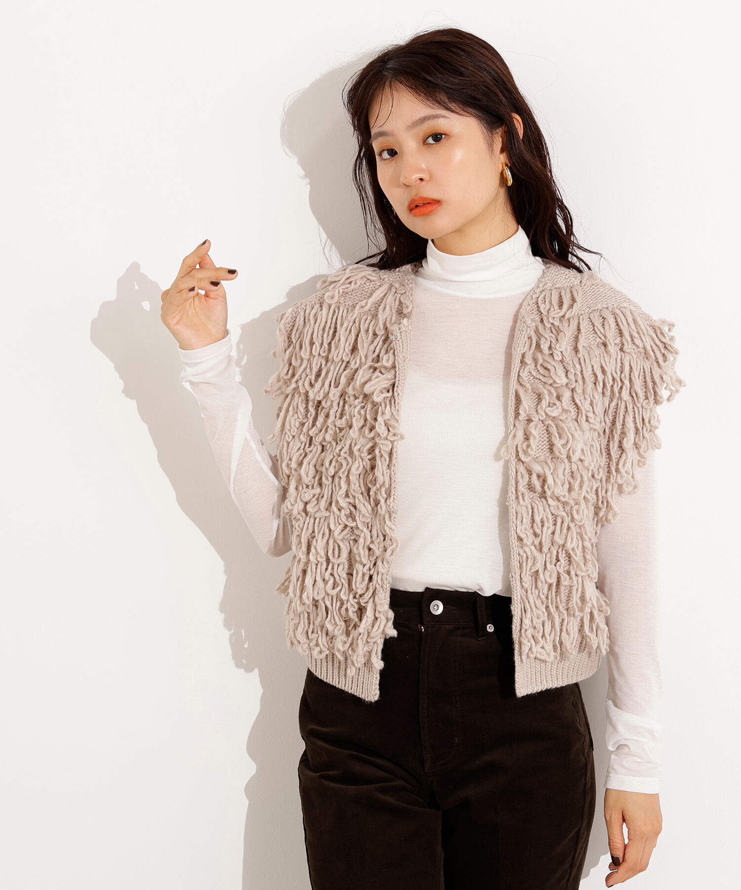  「ループニットベスト」|ニット・セーター|