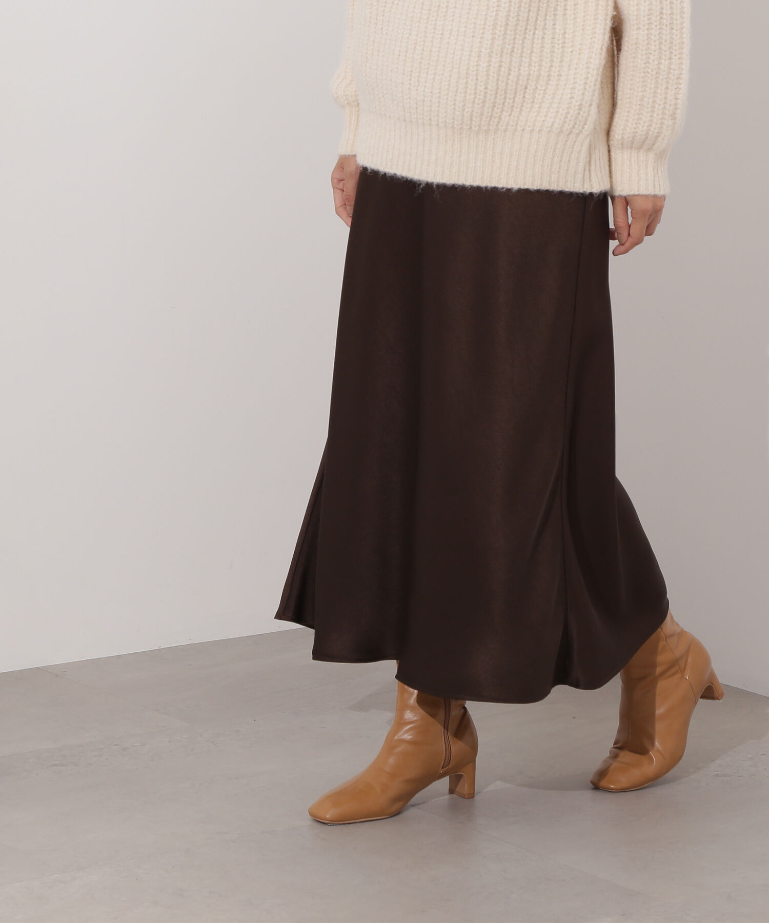  「サテンナロースカート」|スカート|