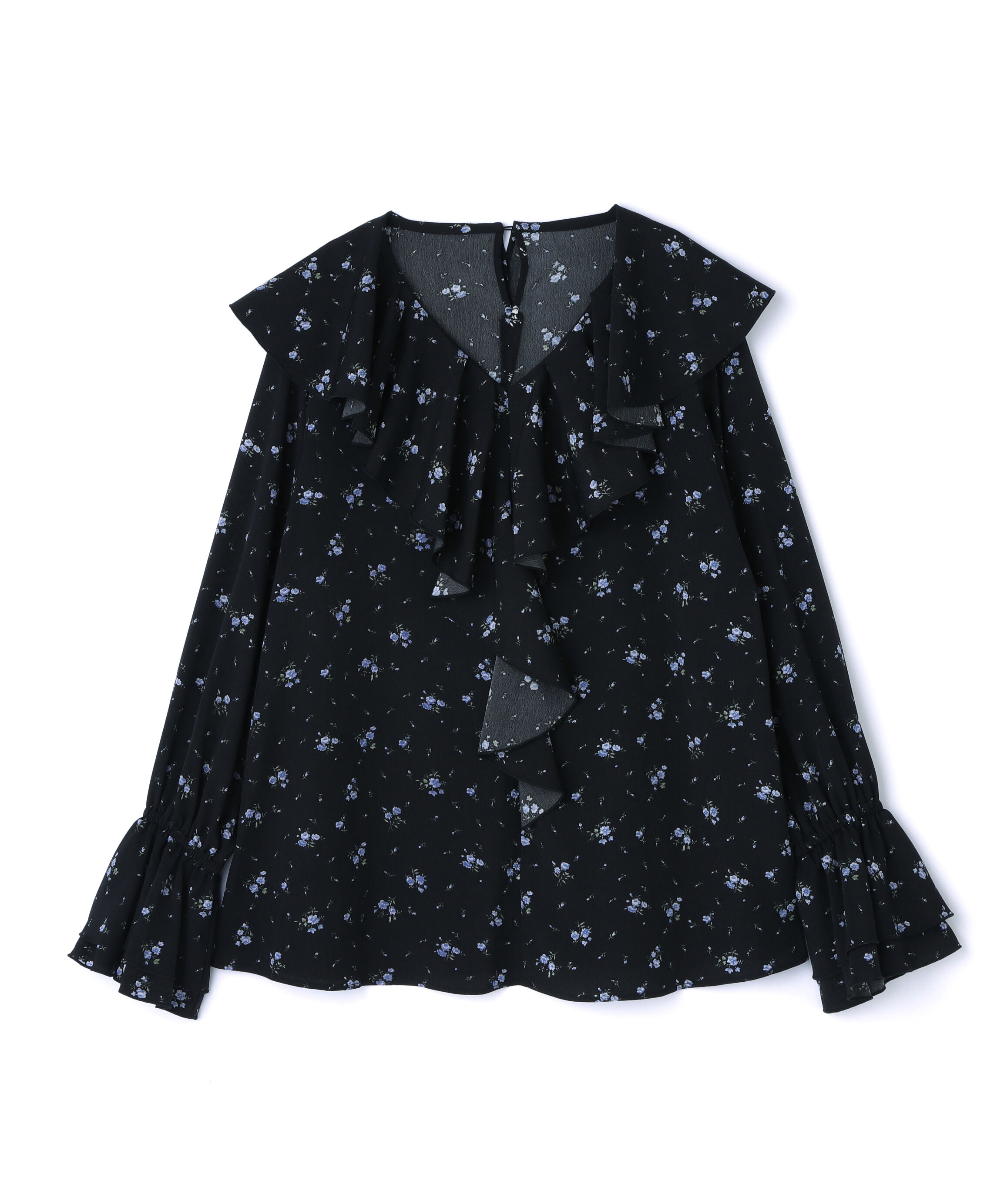  「プリントラッフルブラウス」|シャツ・ブラウス|