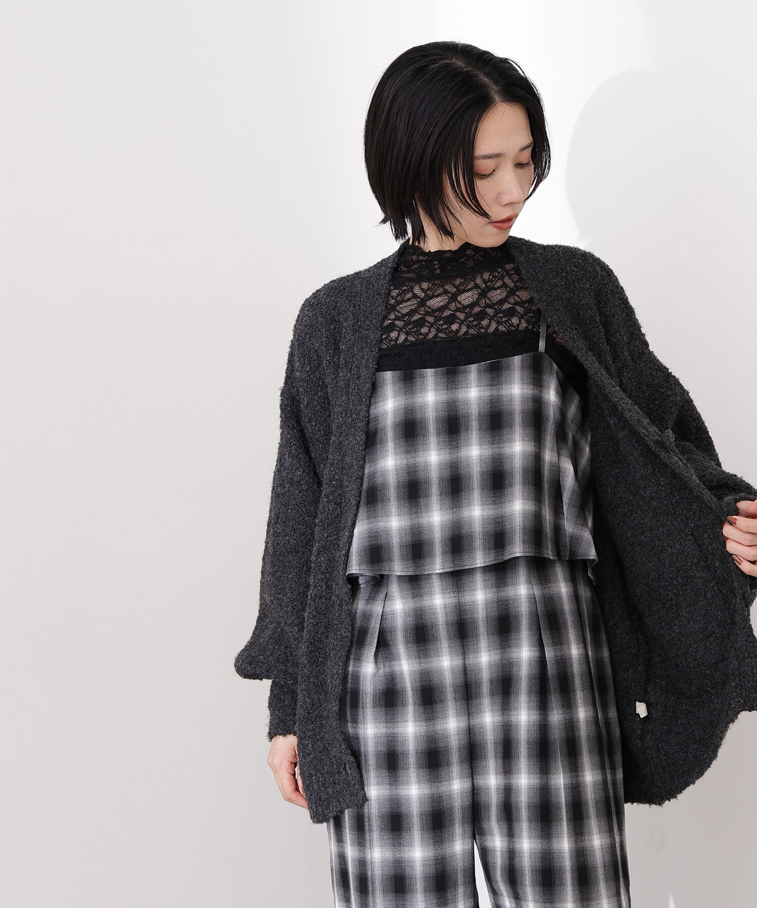  「レースハイネックカットソー」|Tシャツ・カットソー|