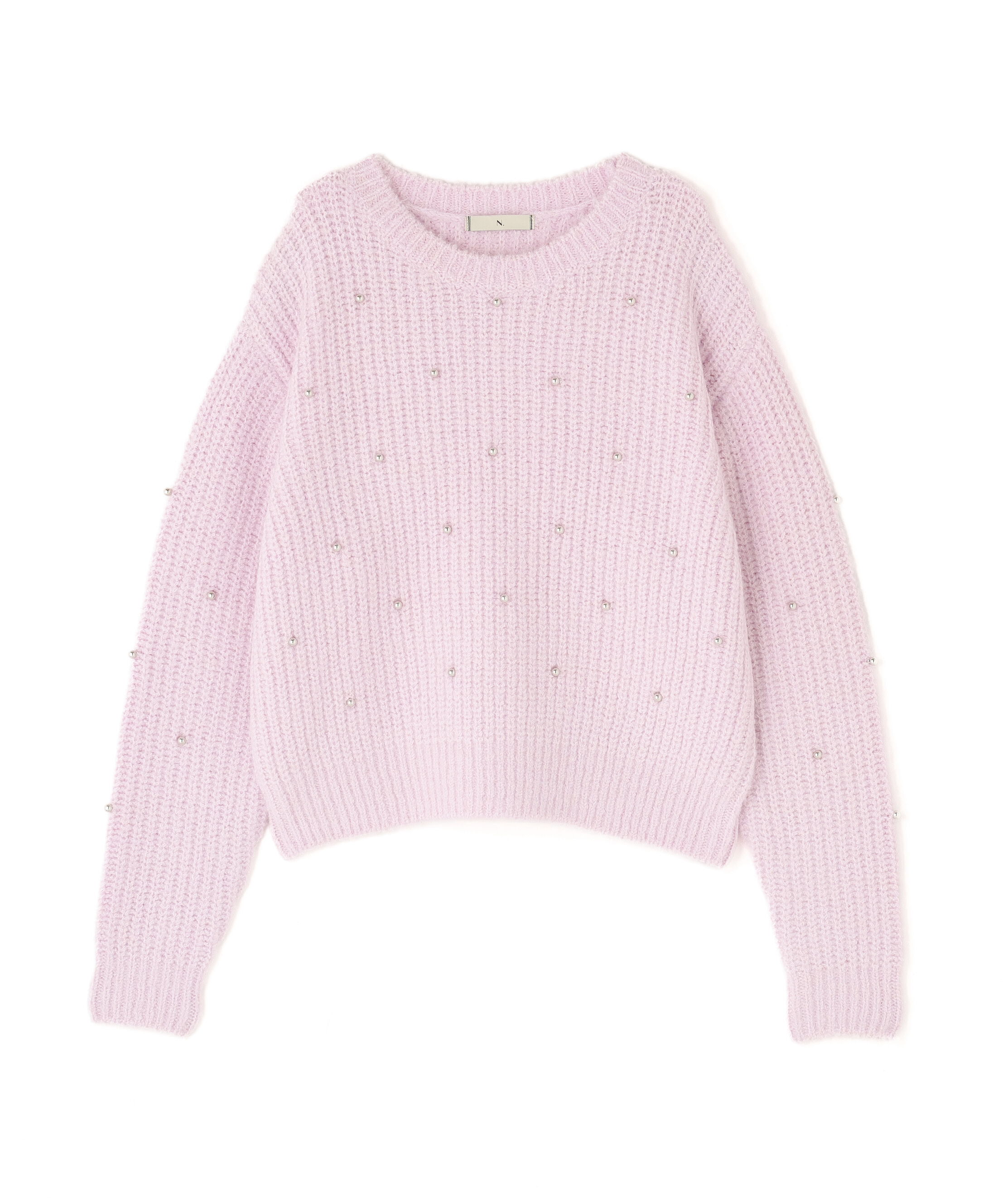  「スタッズ畦ニット」|ニット・セーター|