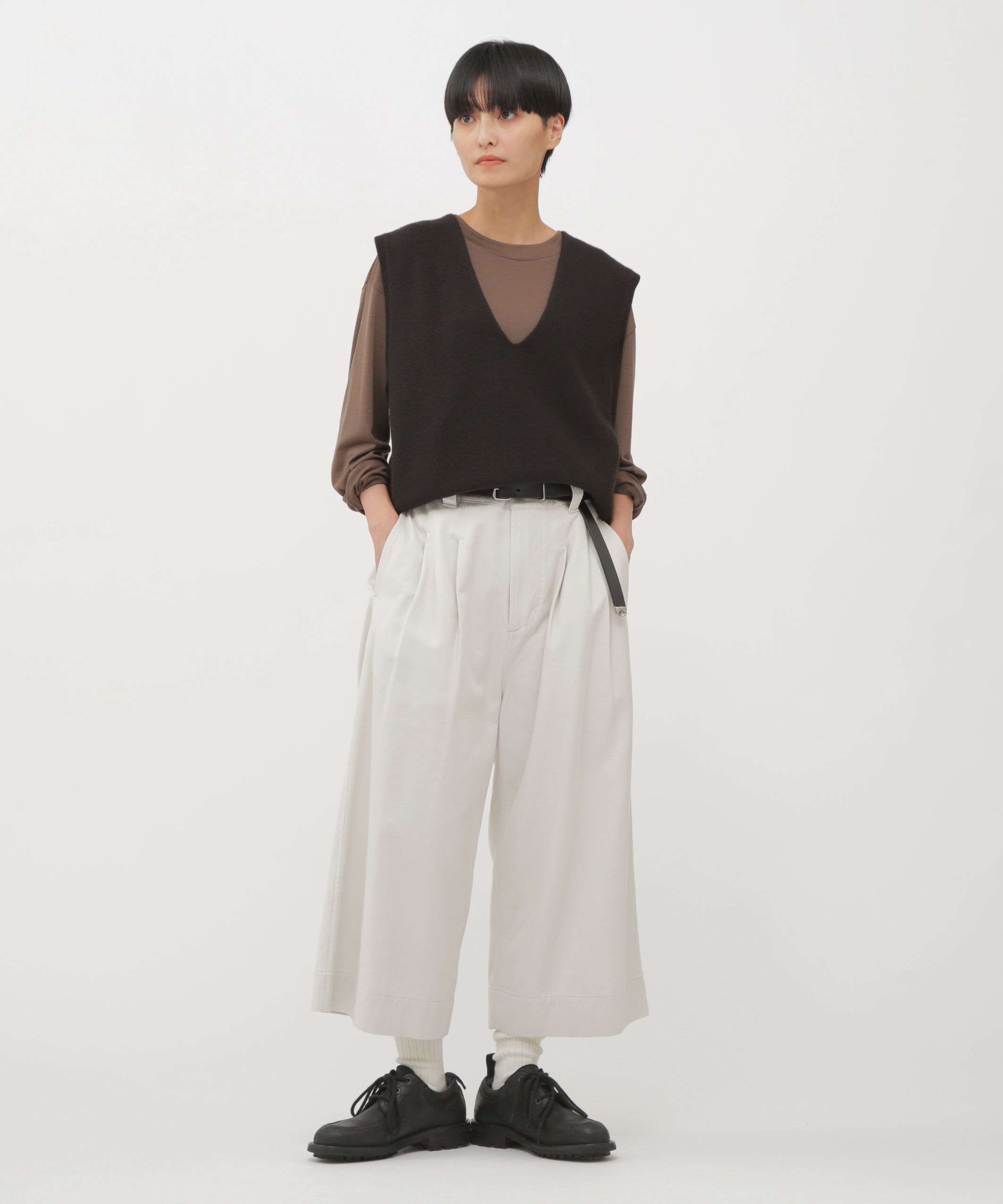 MHL.「BRUSHED SOFT DRILL TROUSERS」|その他|IVORY1