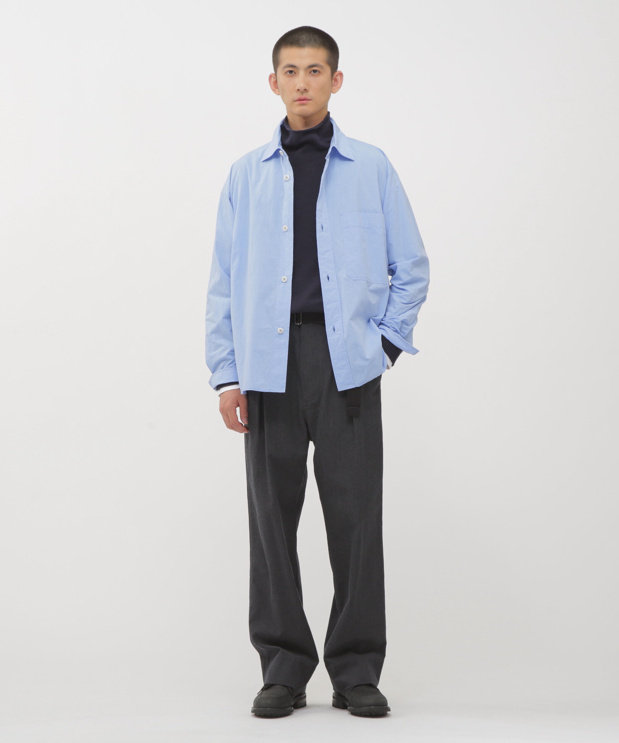 MHL.「WOOL COTTON TWILL TROUSERS」|その他|CHARCOAL3