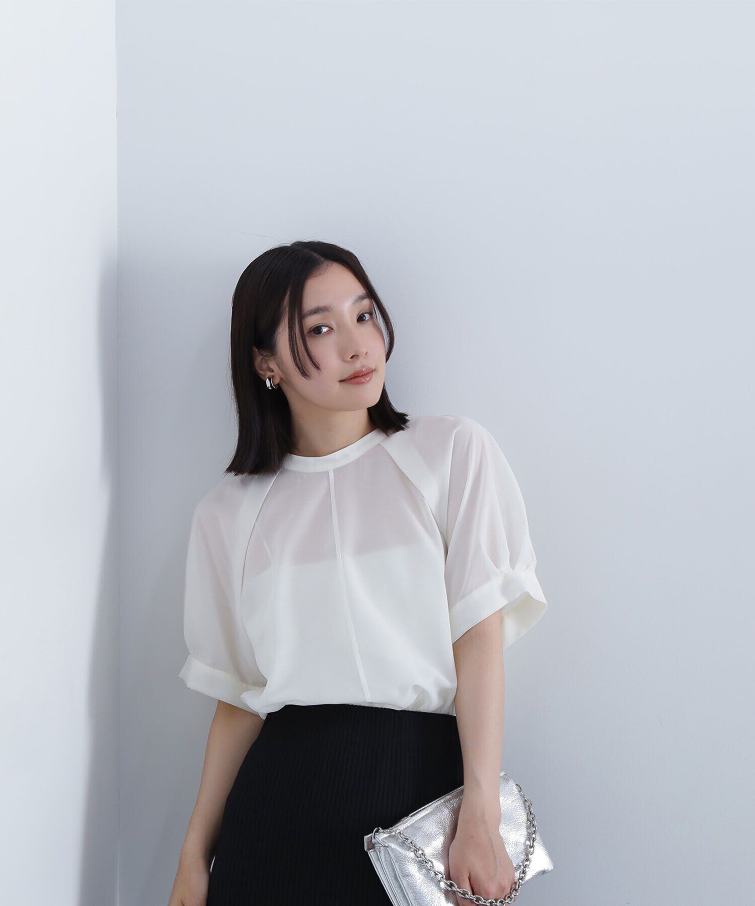  「シアータックスリーブブラウス」|シャツ・ブラウス|