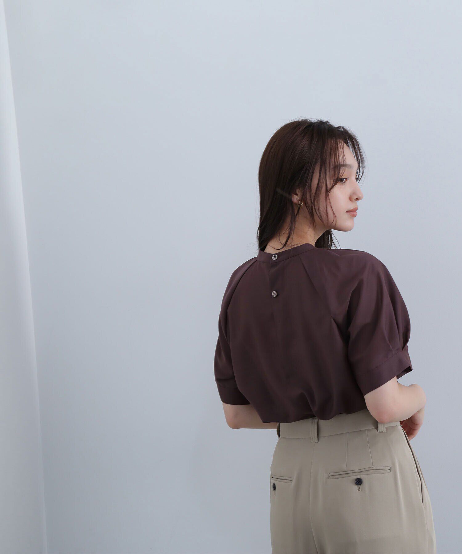  「シアータックスリーブブラウス」|シャツ・ブラウス|