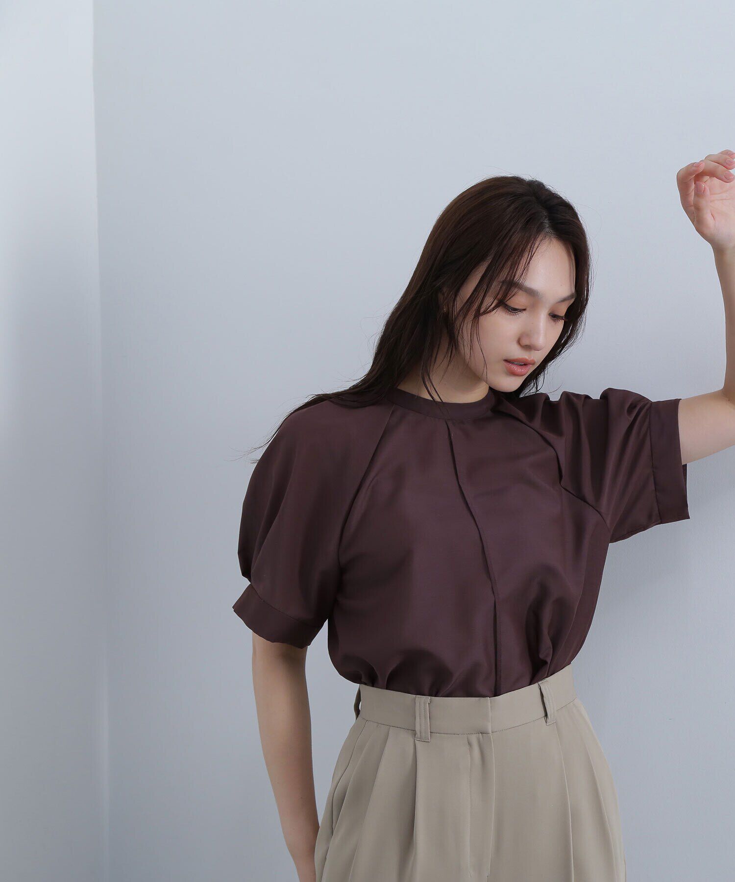 「シアータックスリーブブラウス」|シャツ・ブラウス|