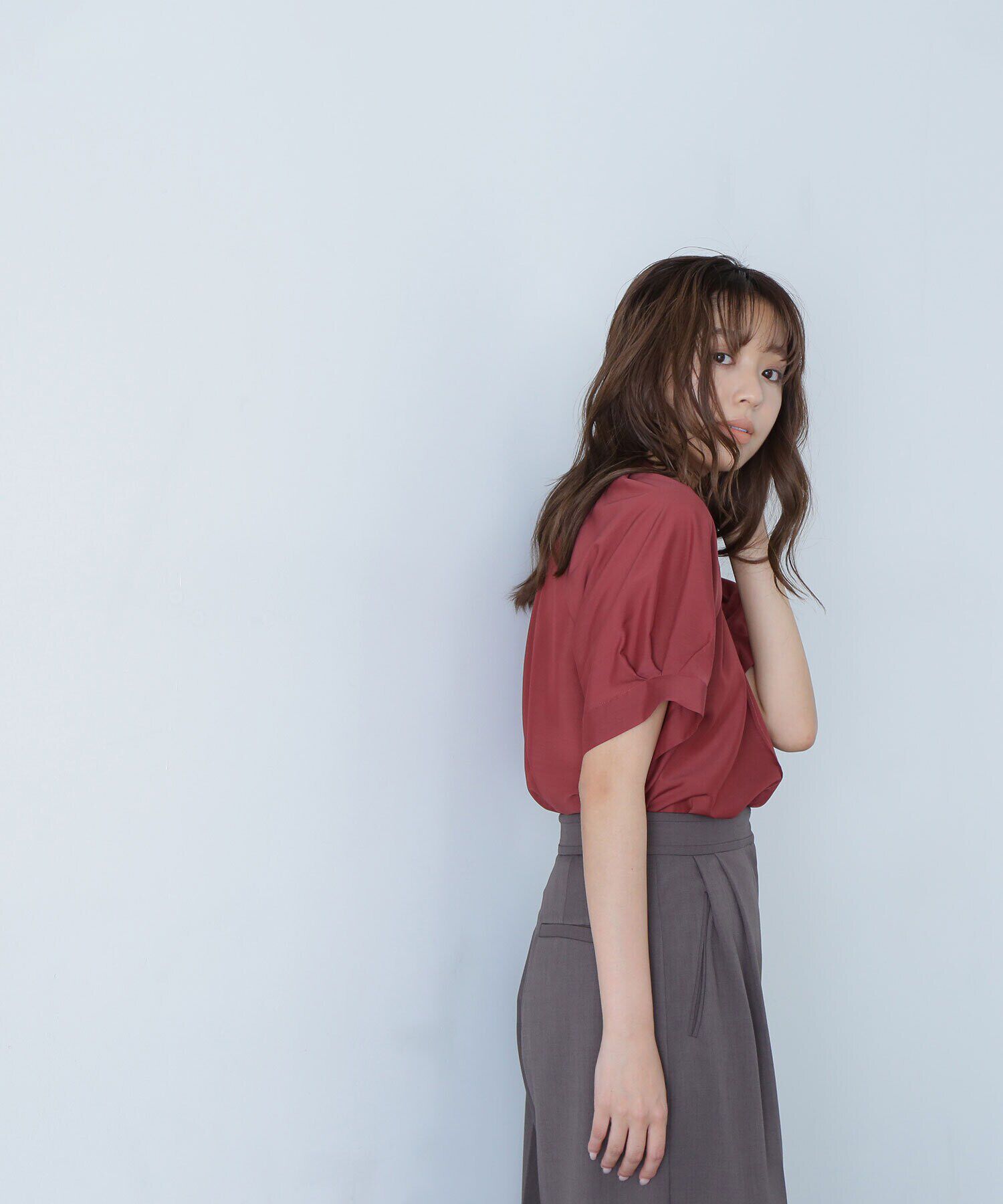  「シアータックスリーブブラウス」|シャツ・ブラウス|