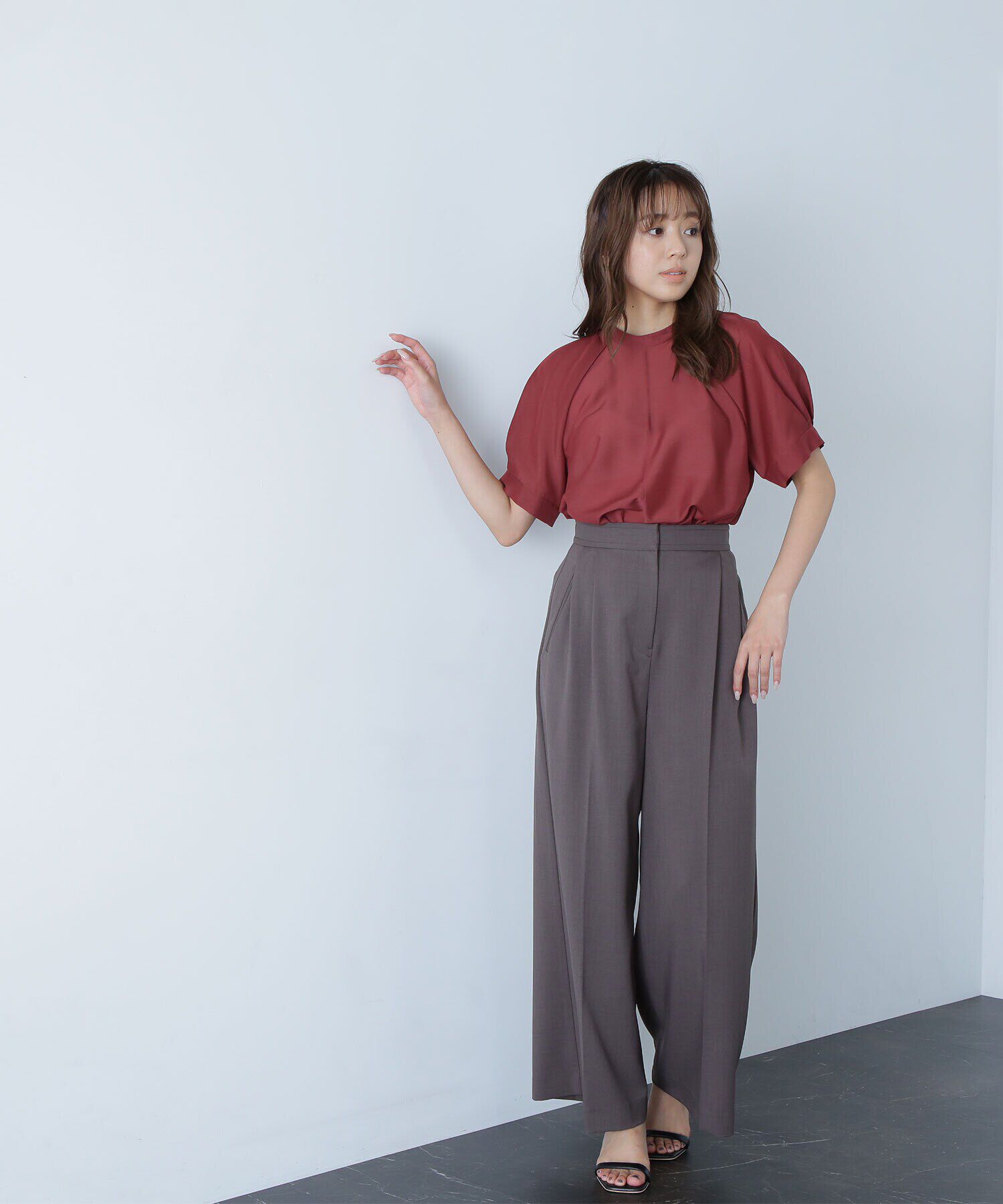  「シアータックスリーブブラウス」|シャツ・ブラウス|