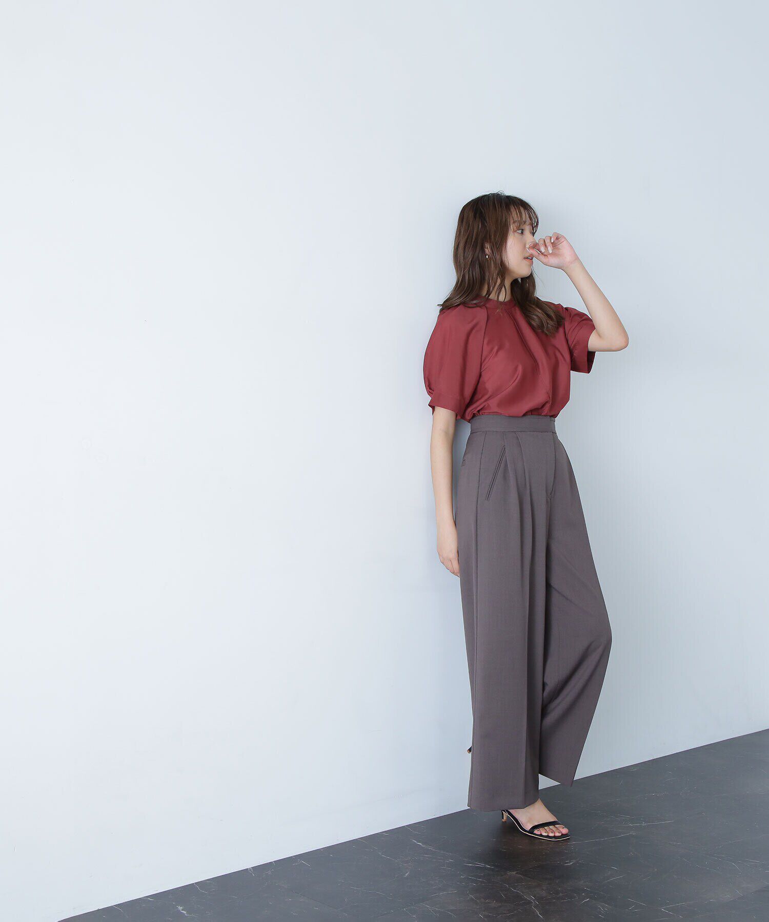  「シアータックスリーブブラウス」|シャツ・ブラウス|