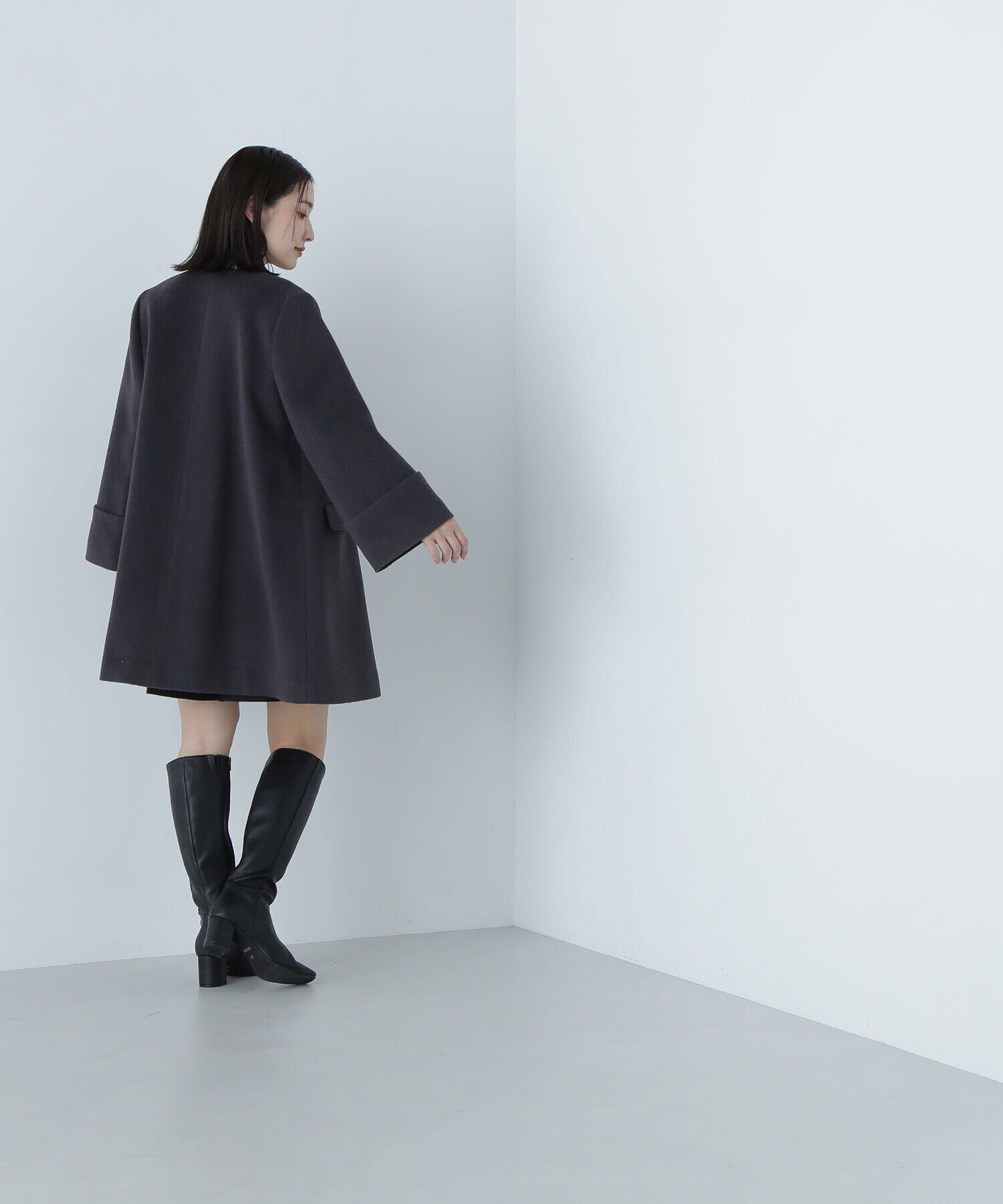  「ノーカラーミドルコート　24AW」|その他|