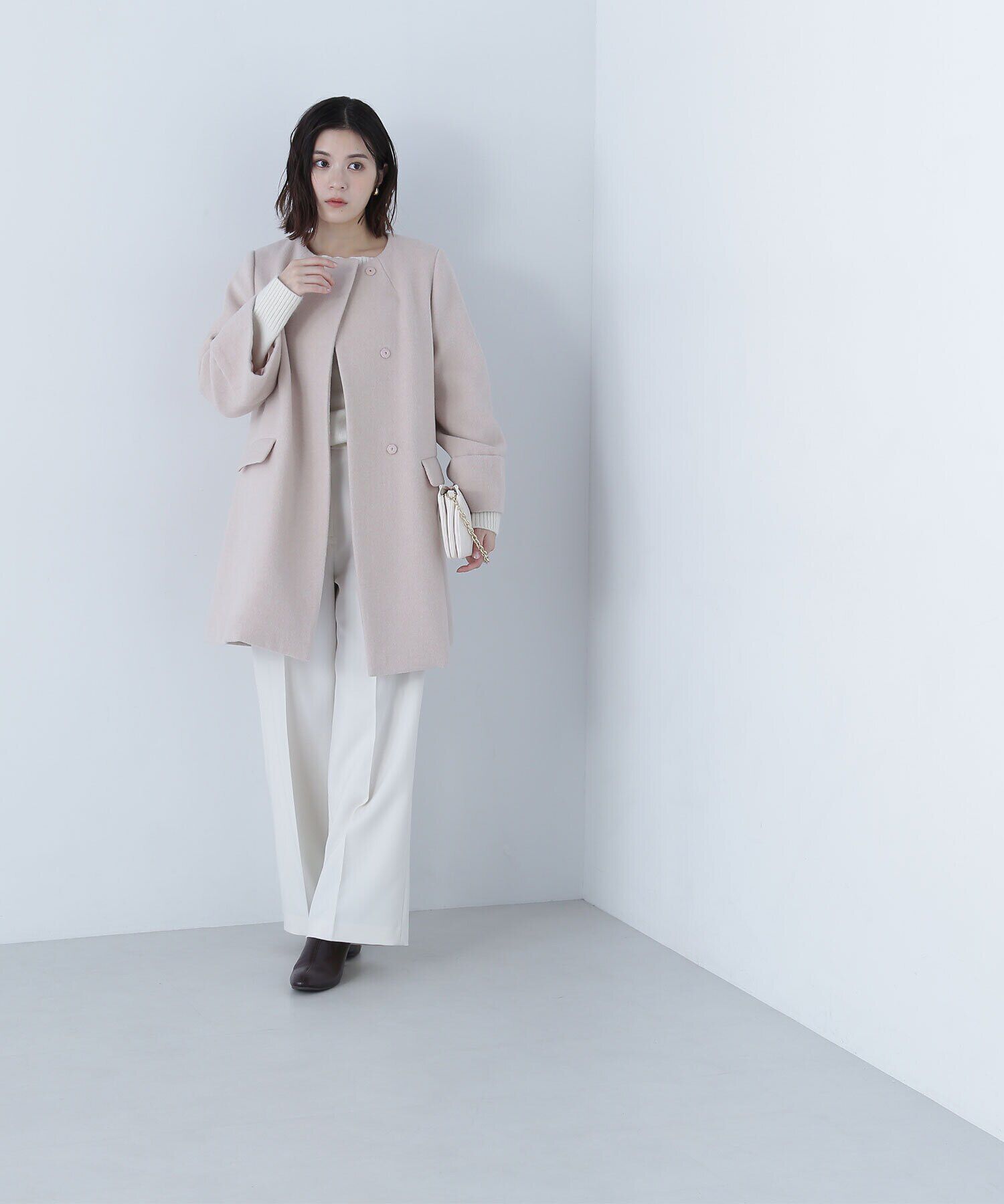  「ノーカラーミドルコート　24AW」|その他|