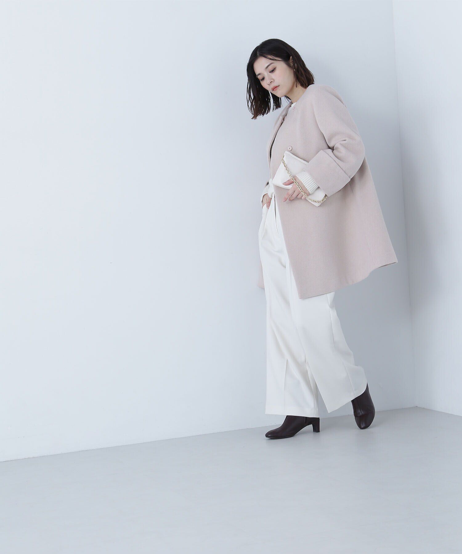  「ノーカラーミドルコート　24AW」|その他|