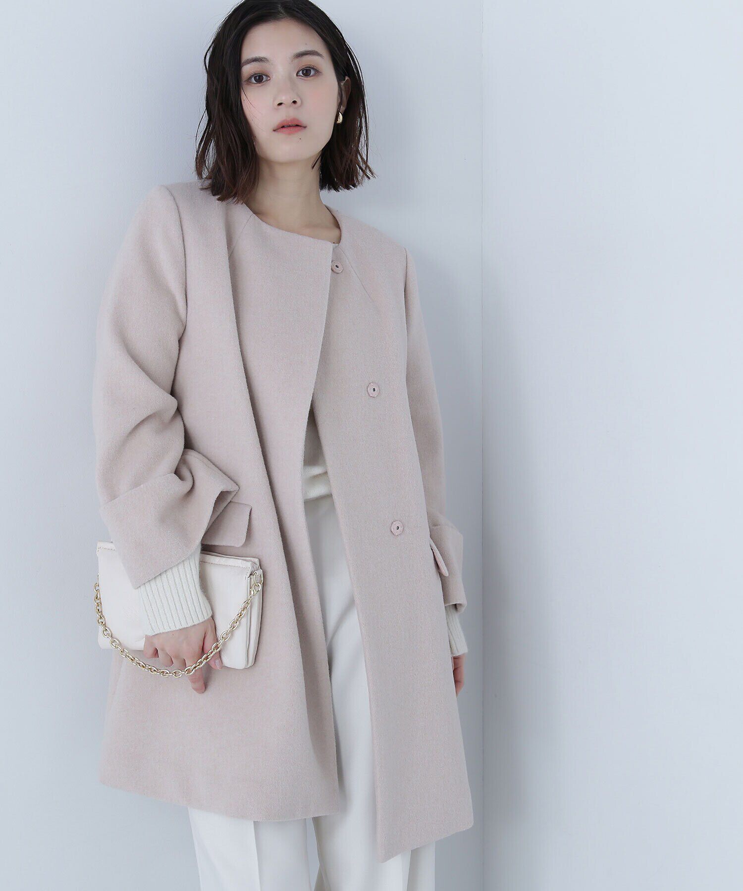  「ノーカラーミドルコート　24AW」|その他|