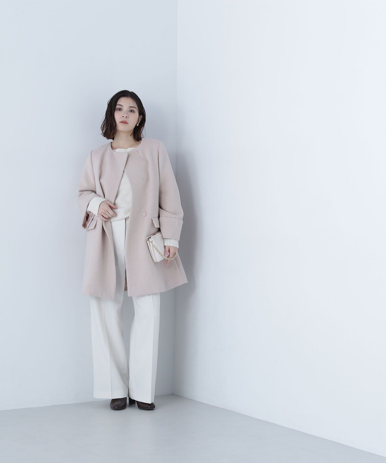  「ノーカラーミドルコート　24AW」|その他|