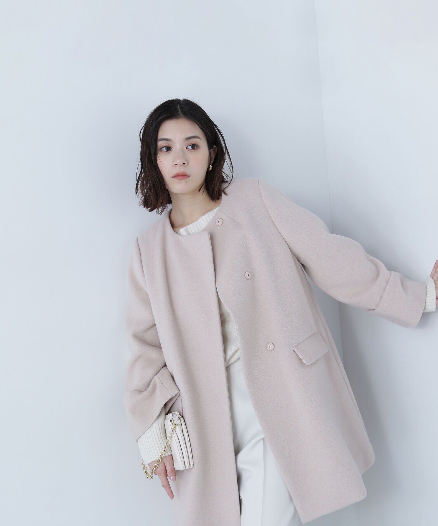  「ノーカラーミドルコート　24AW」|その他|