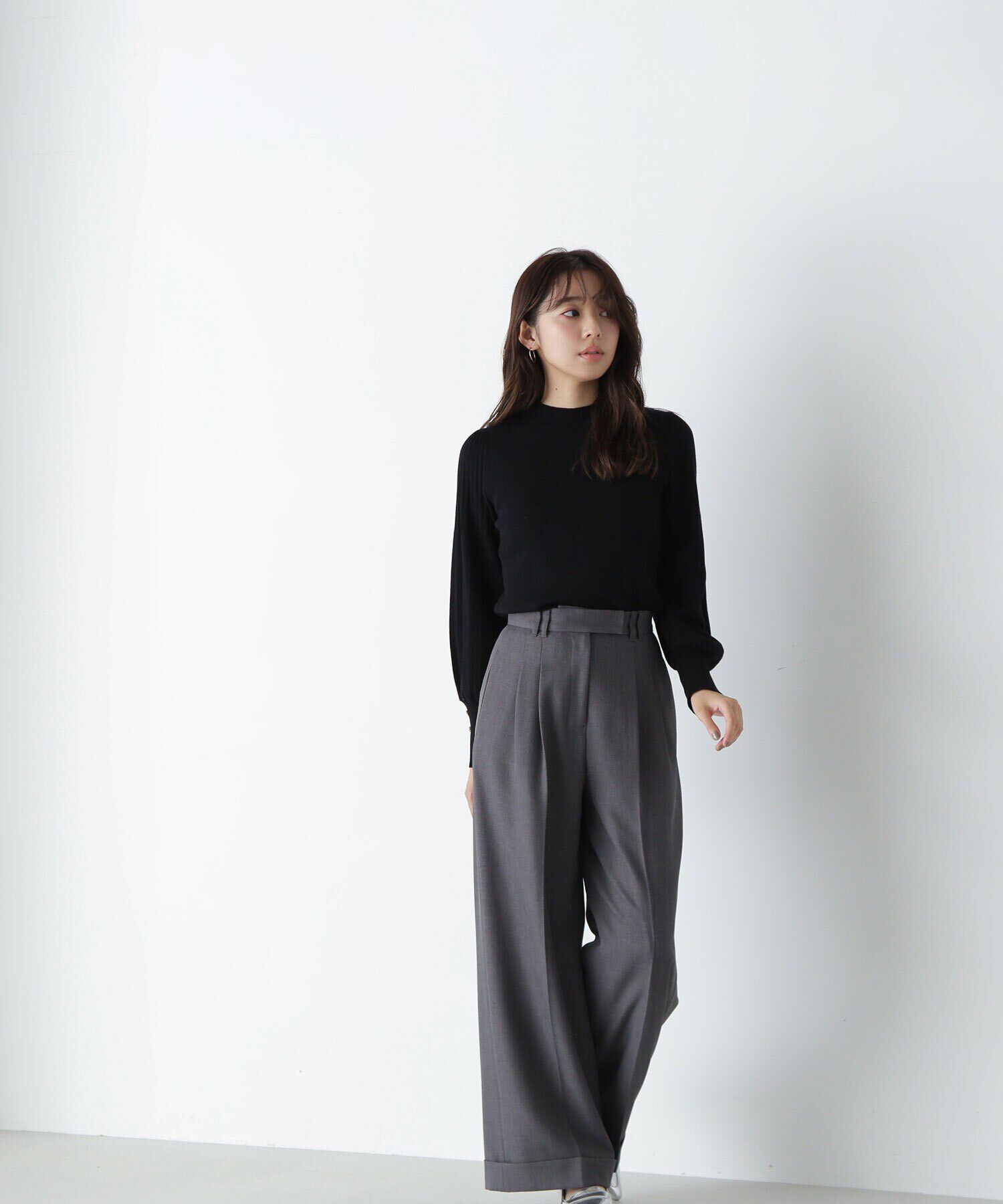  「ロールアップヘムワイドパンツ」|その他|