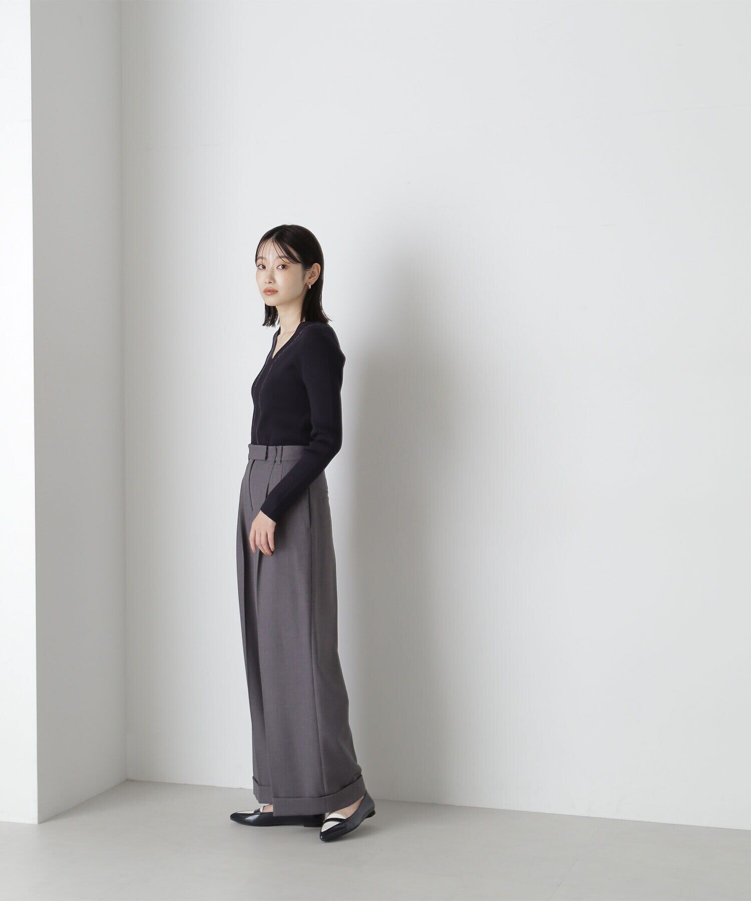  「ロールアップヘムワイドパンツ」|その他|