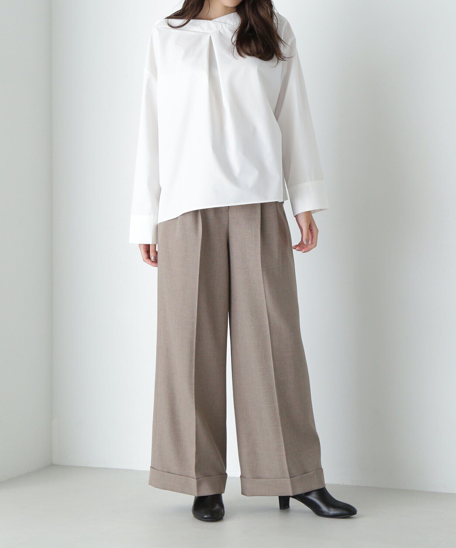  「ロールアップヘムワイドパンツ」|その他|