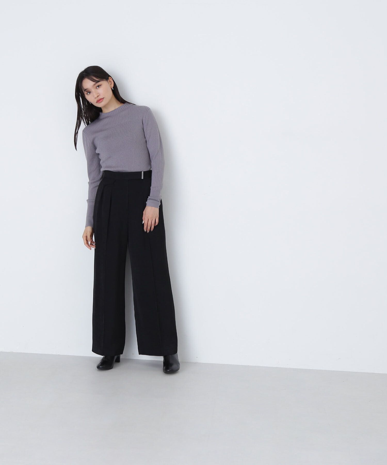  「メタルポイントタックワイドパンツ」|その他|