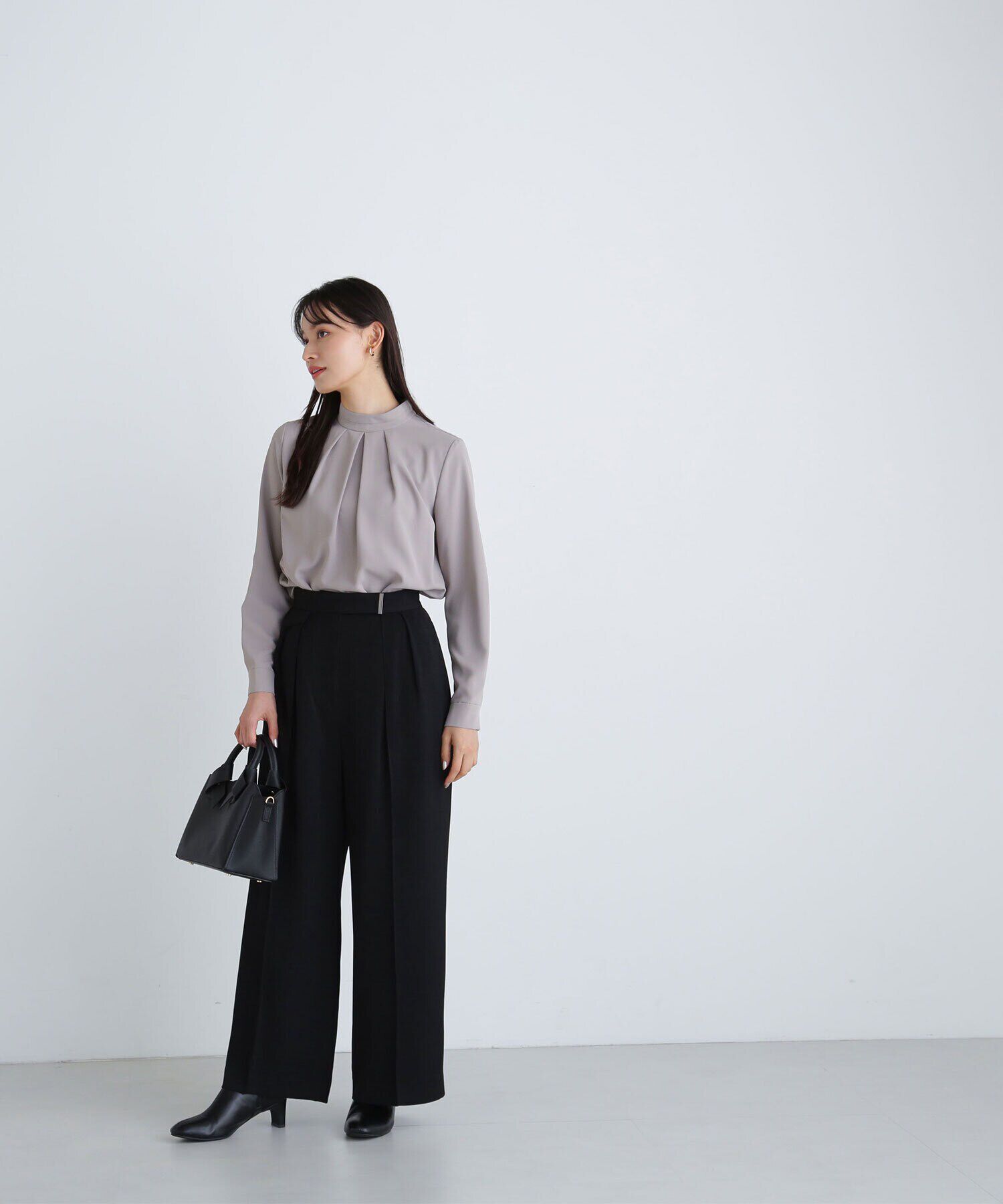  「メタルポイントタックワイドパンツ」|その他|