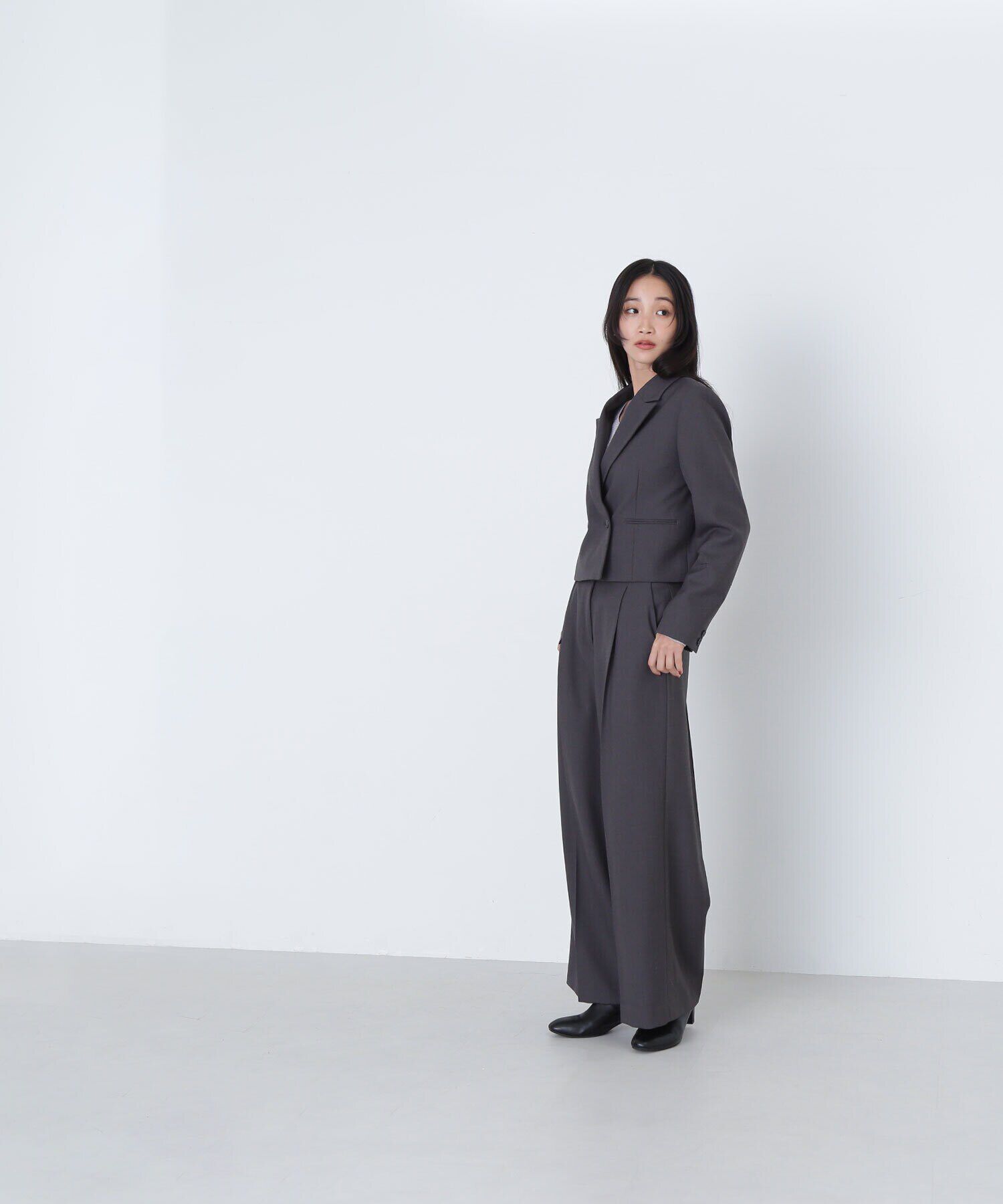  「＜リラクシーセットアップシリーズ＞ベルテッドワイドパンツ」|その他|