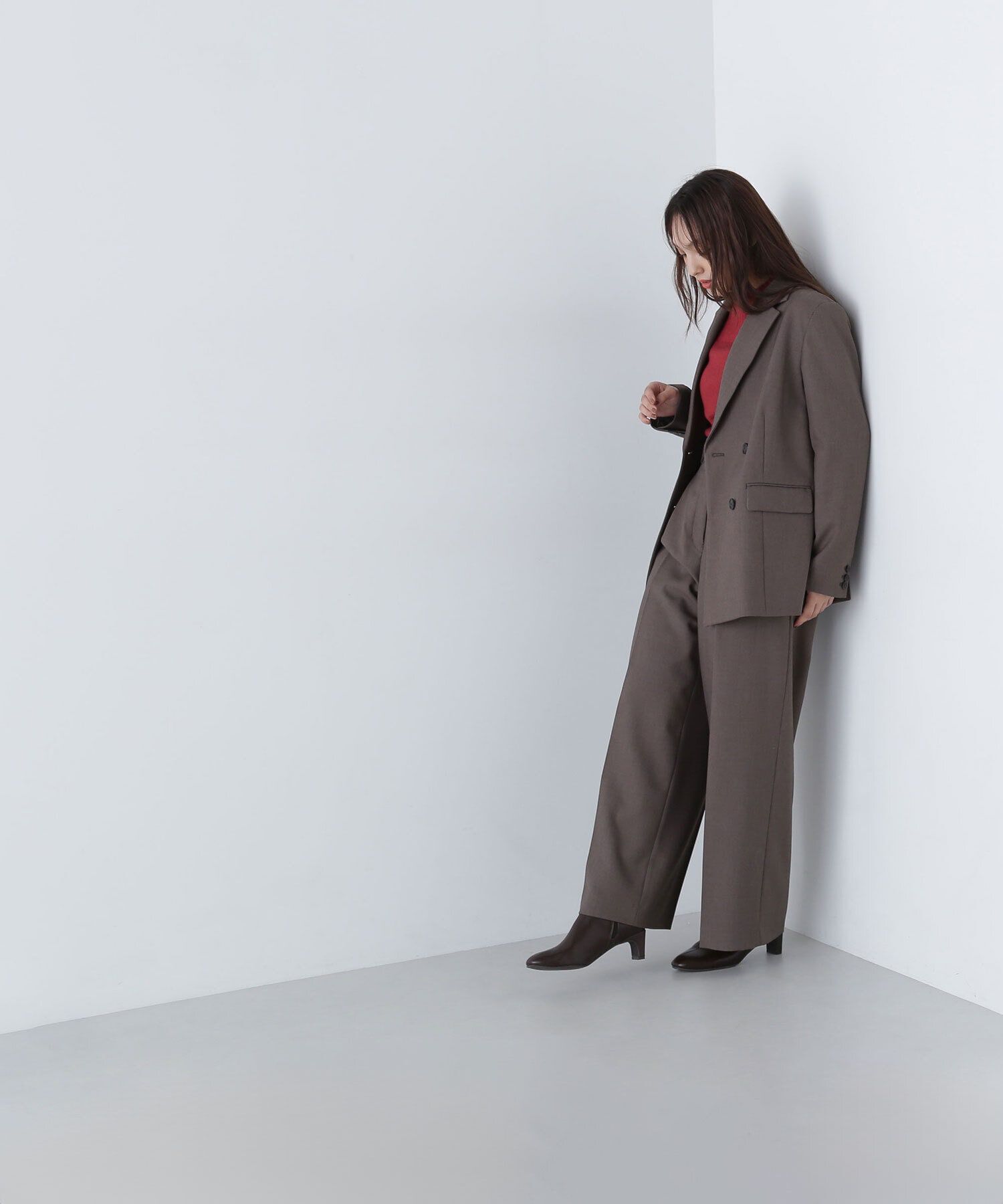  「＜リラクシーセットアップシリーズ＞ベルテッドワイドパンツ」|その他|