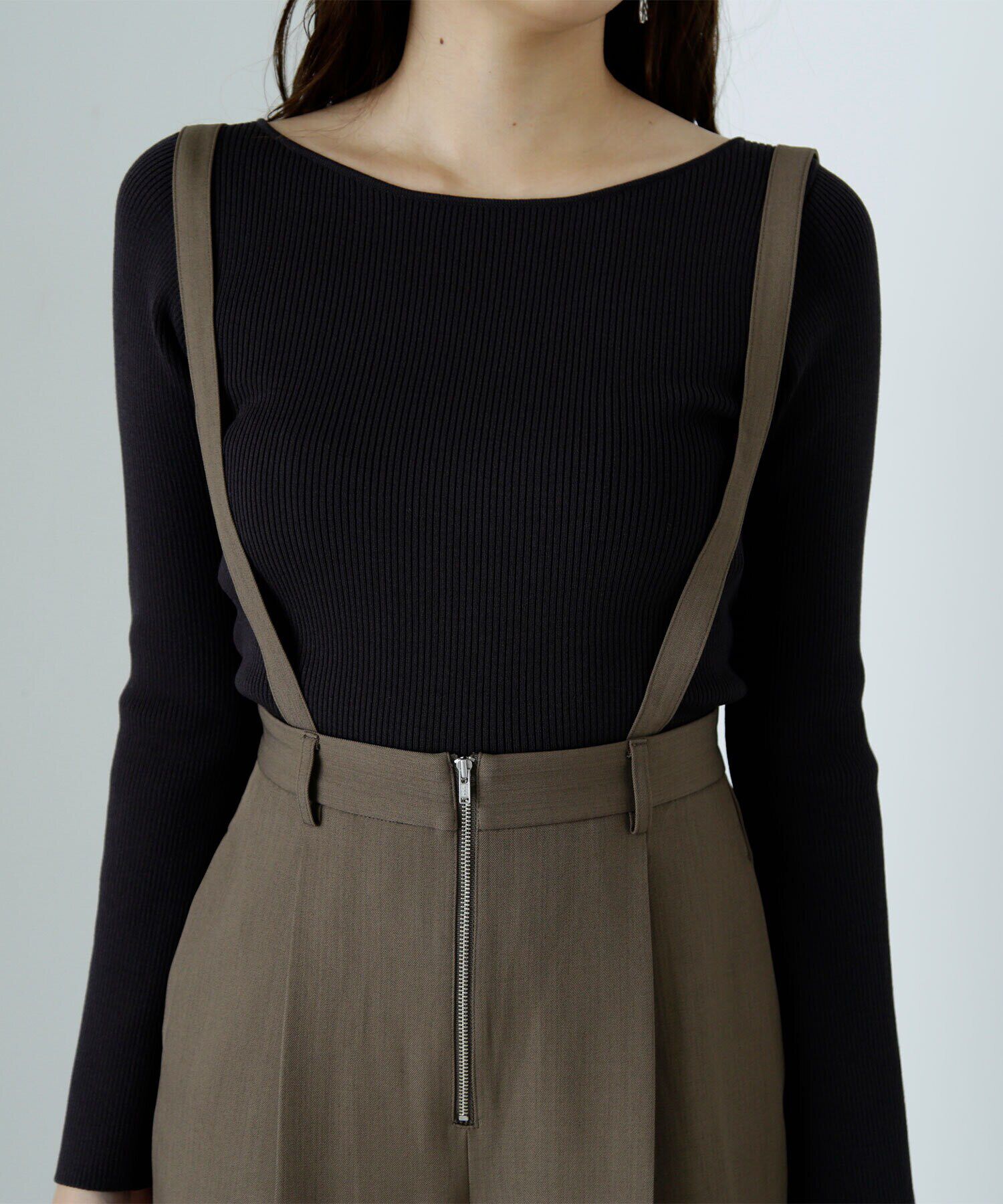  「サス付フロントジップワイドパンツ」|その他|