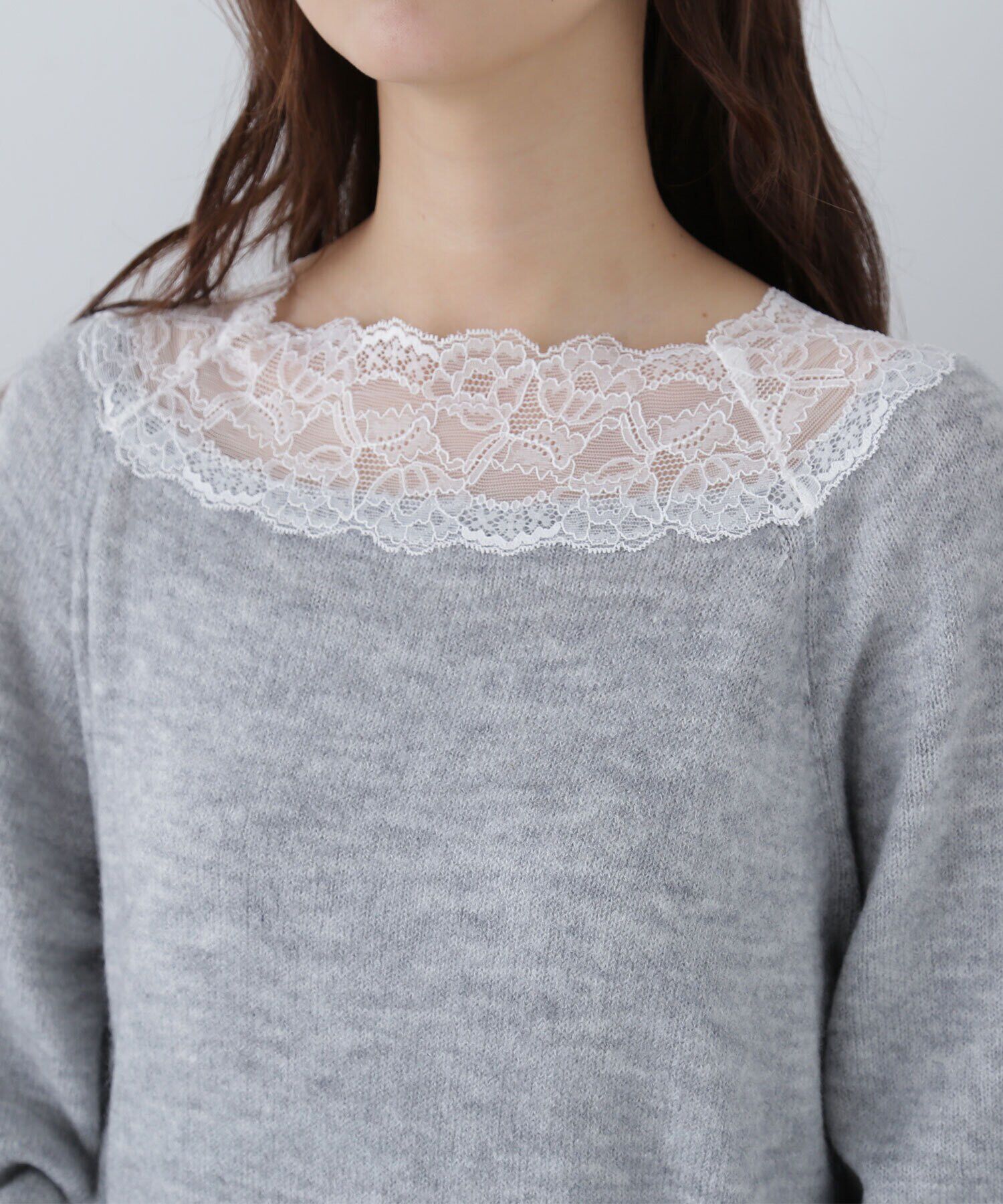  「レーストリミングニット　24AW」|ニット・セーター|