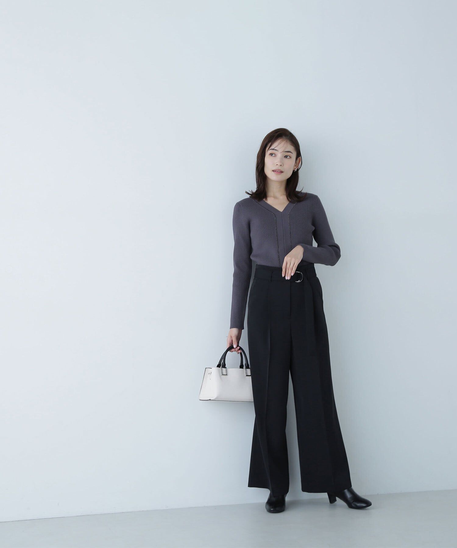  「ハイウエストベルテッドパンツ」|その他|