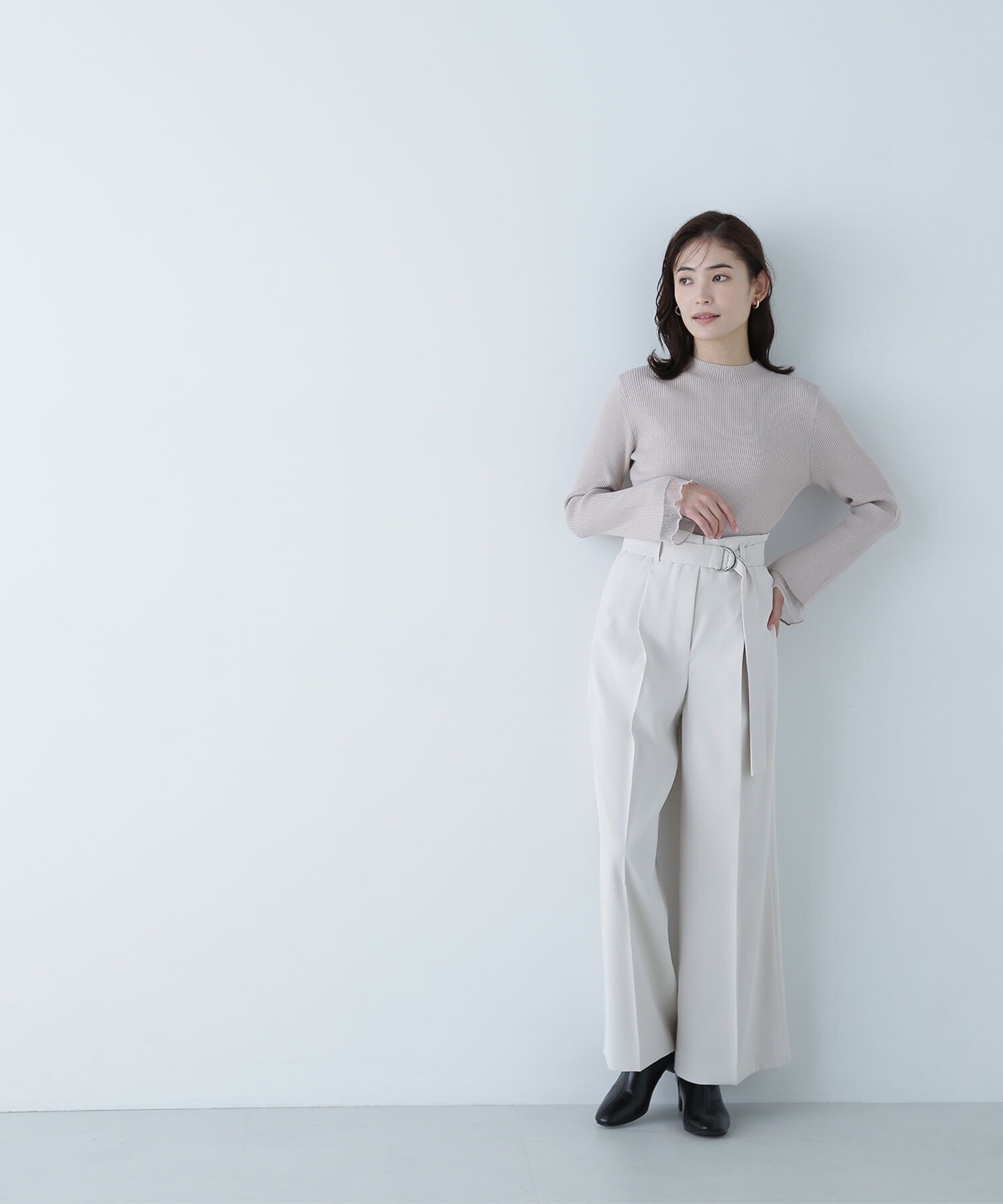  「ハイウエストベルテッドパンツ」|その他|